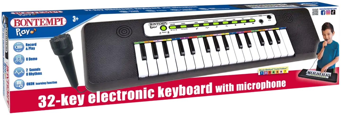 Bontempi Kosketinsointin 32 Koskettimella Ja Mikrofoni - 2