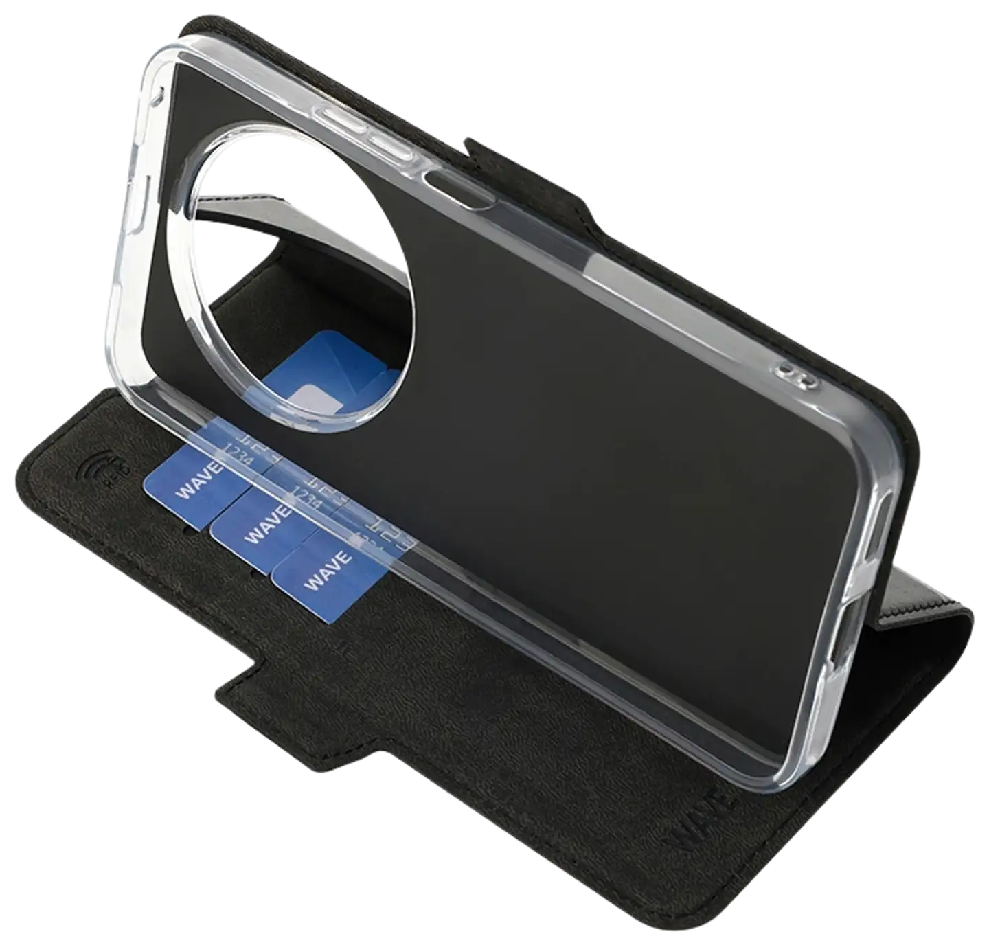 Wave Book Case, Honor Magic8 Lite 5G, Musta - 5