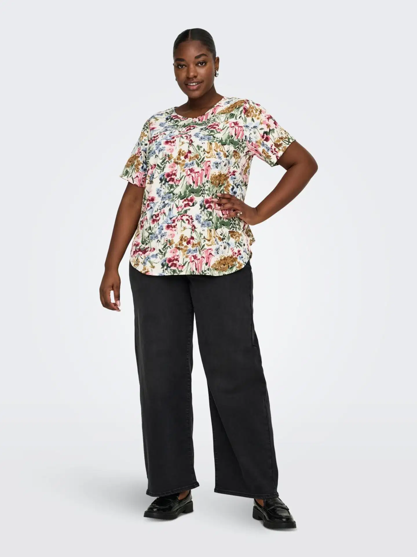 ONLY CARMAKOMA naisten paita Carvica - Cloud dancer - 5