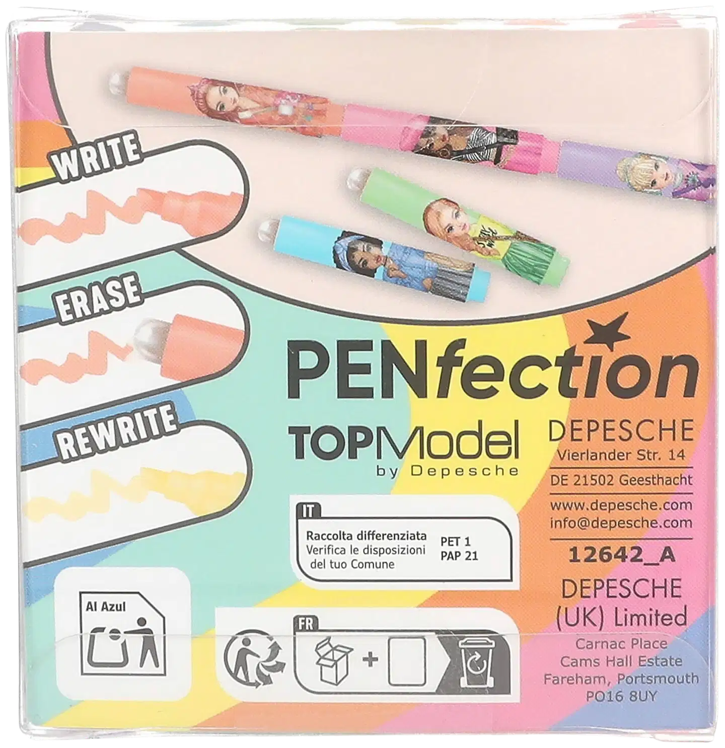 TOPModel pyyhittävät minikorostuskynät - 4