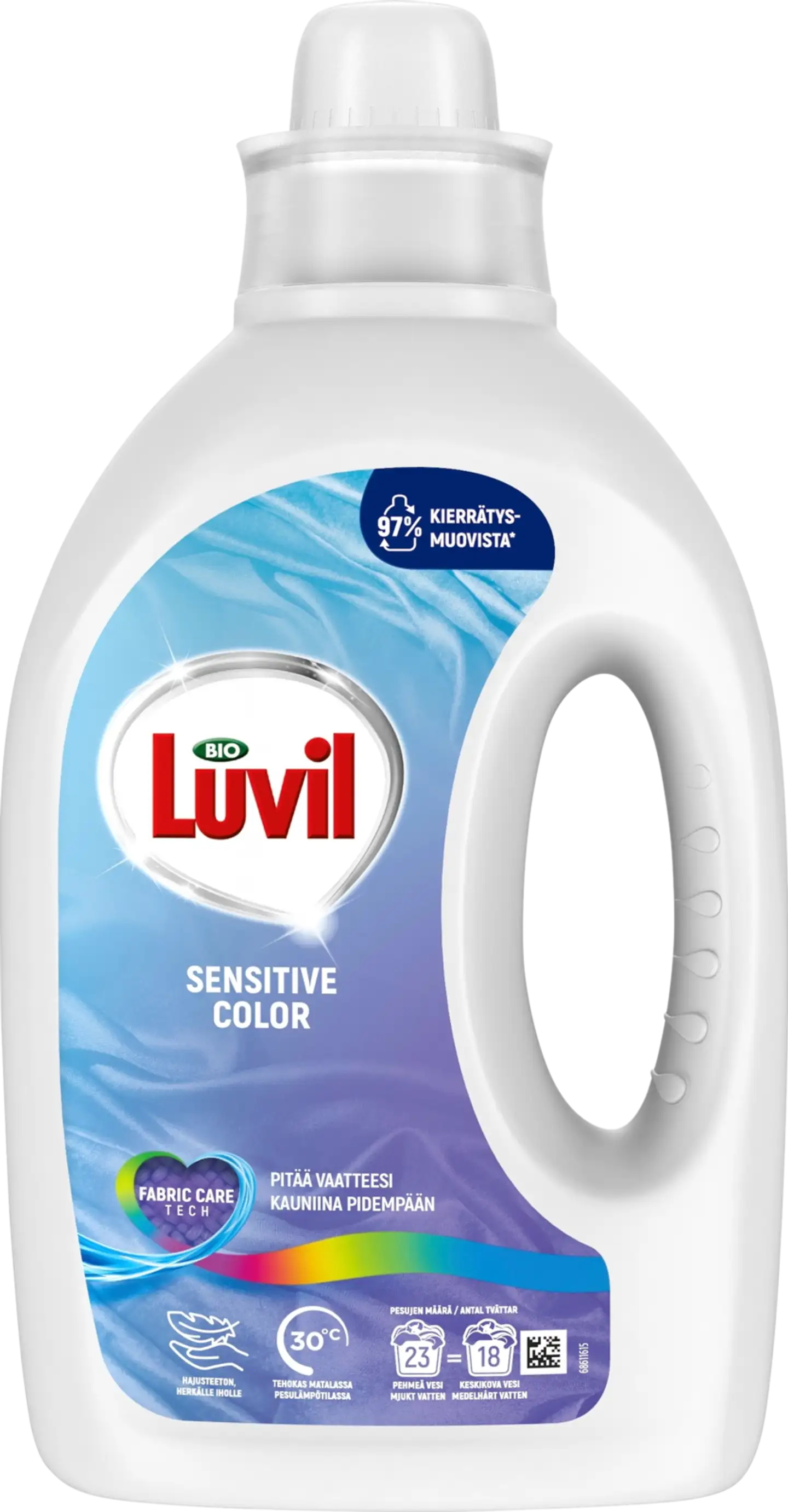 Bio Luvil Sensitive Color Pyykinpesuaine Hajusteeton 920 ml 23 pesua - 1