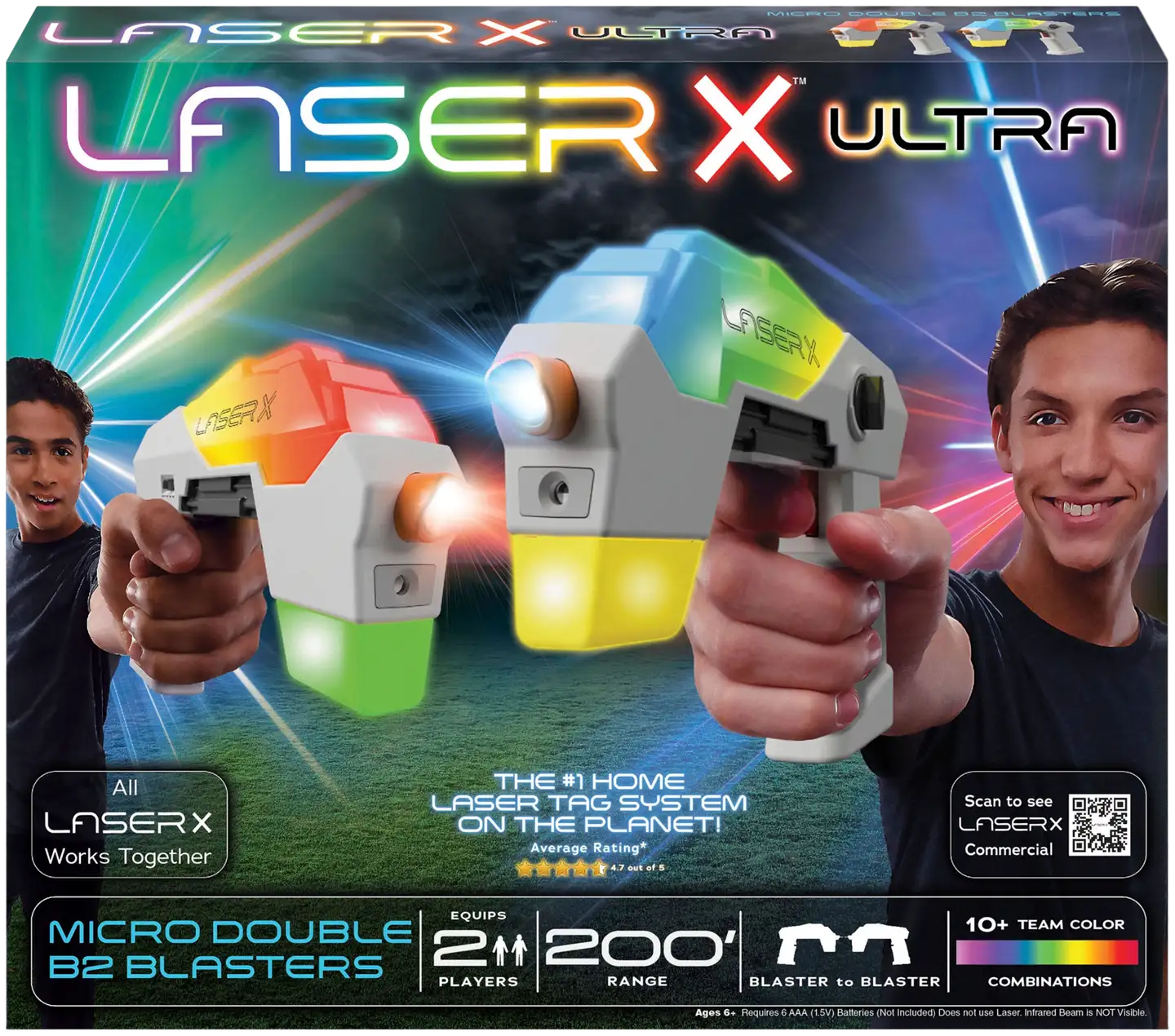 Laser X Micro Double Blaster to Blaster laserpyssypeli - 1