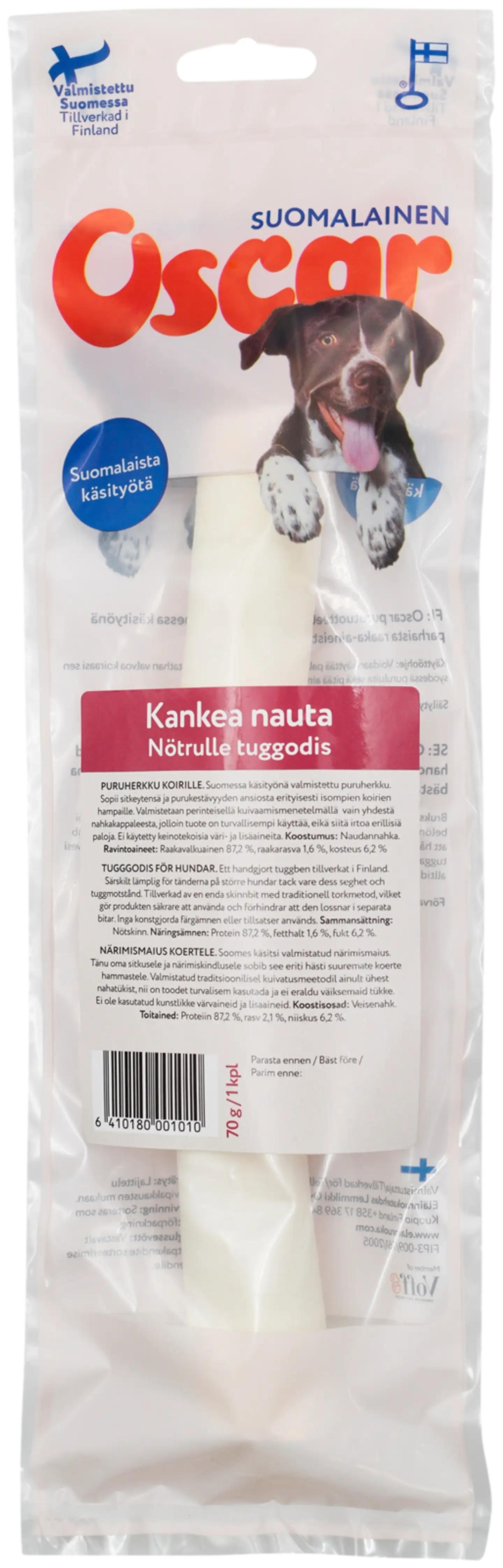 Oscar Kankea nauta puruherkku 70 g (1 kpl), koirille