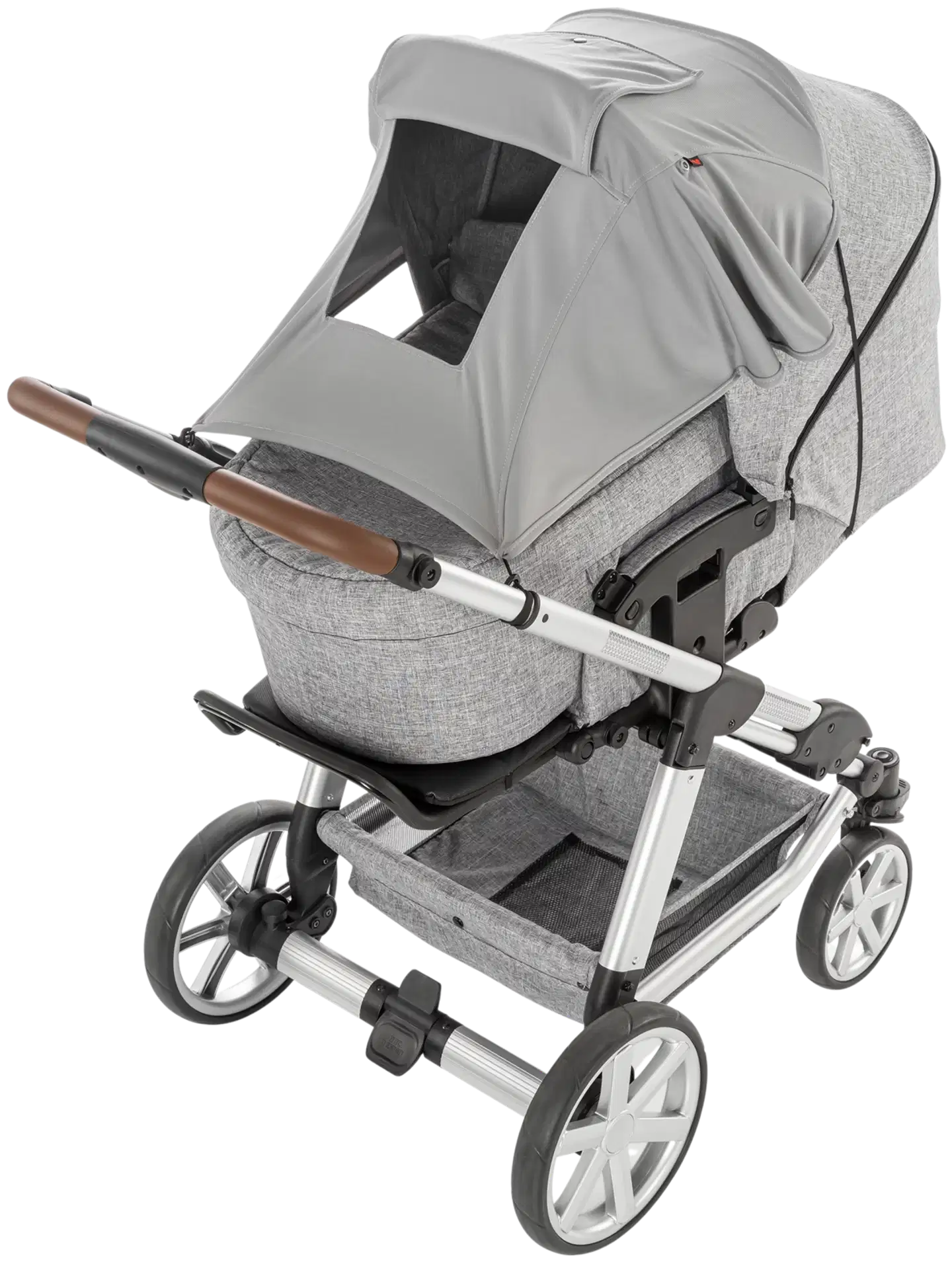 Reer aurinkosuoja lastenvaunuille, harmaa - 1