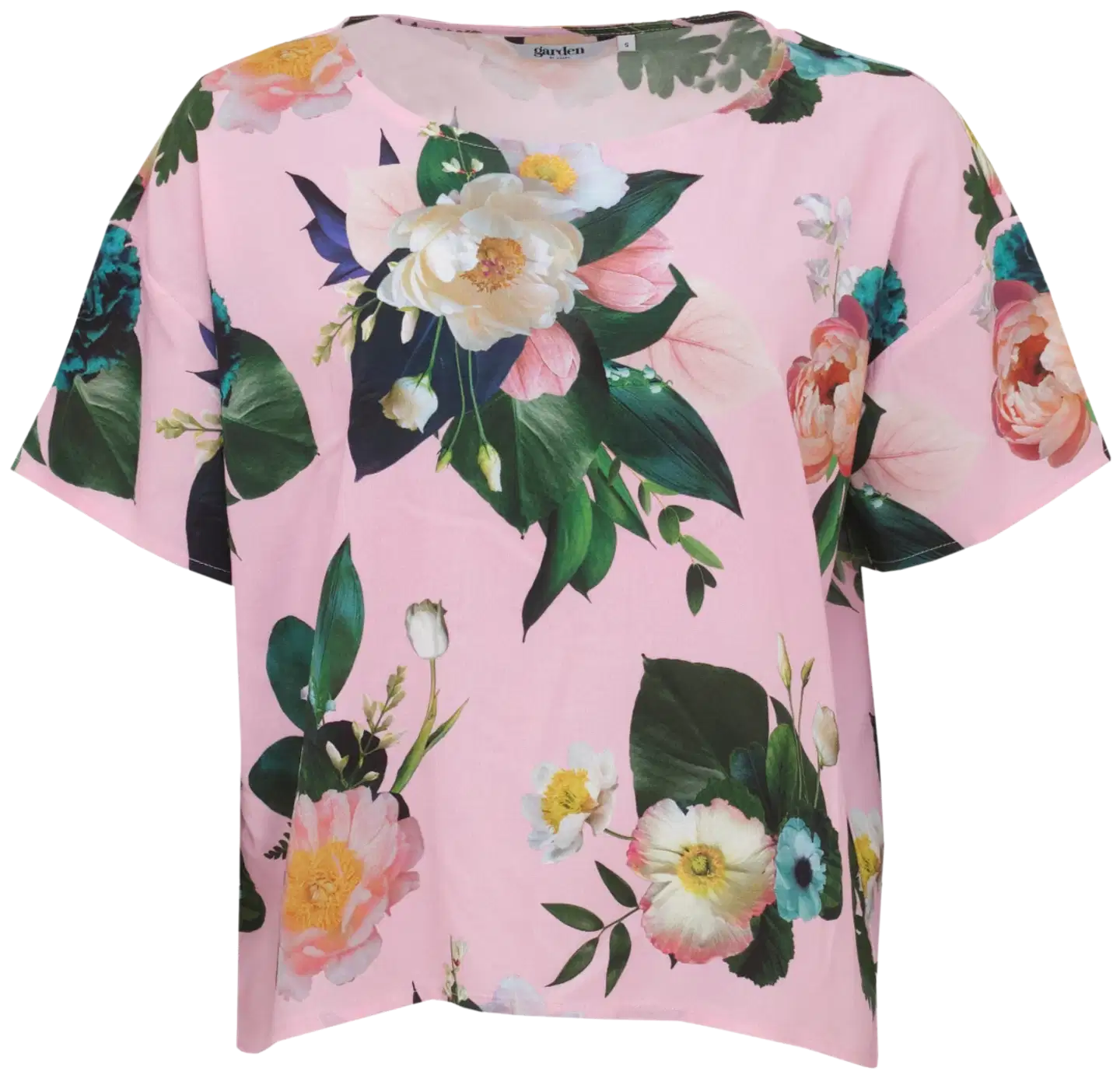 Garden by Uhana naisten Ivy kukallinen pusero, boxy, jäjä istuvuus - Mids light pink - 1