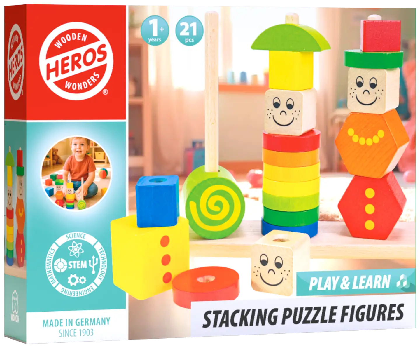Heros lelu Play and Learn Pinottava hahmopalapeli 21 osaa - 1