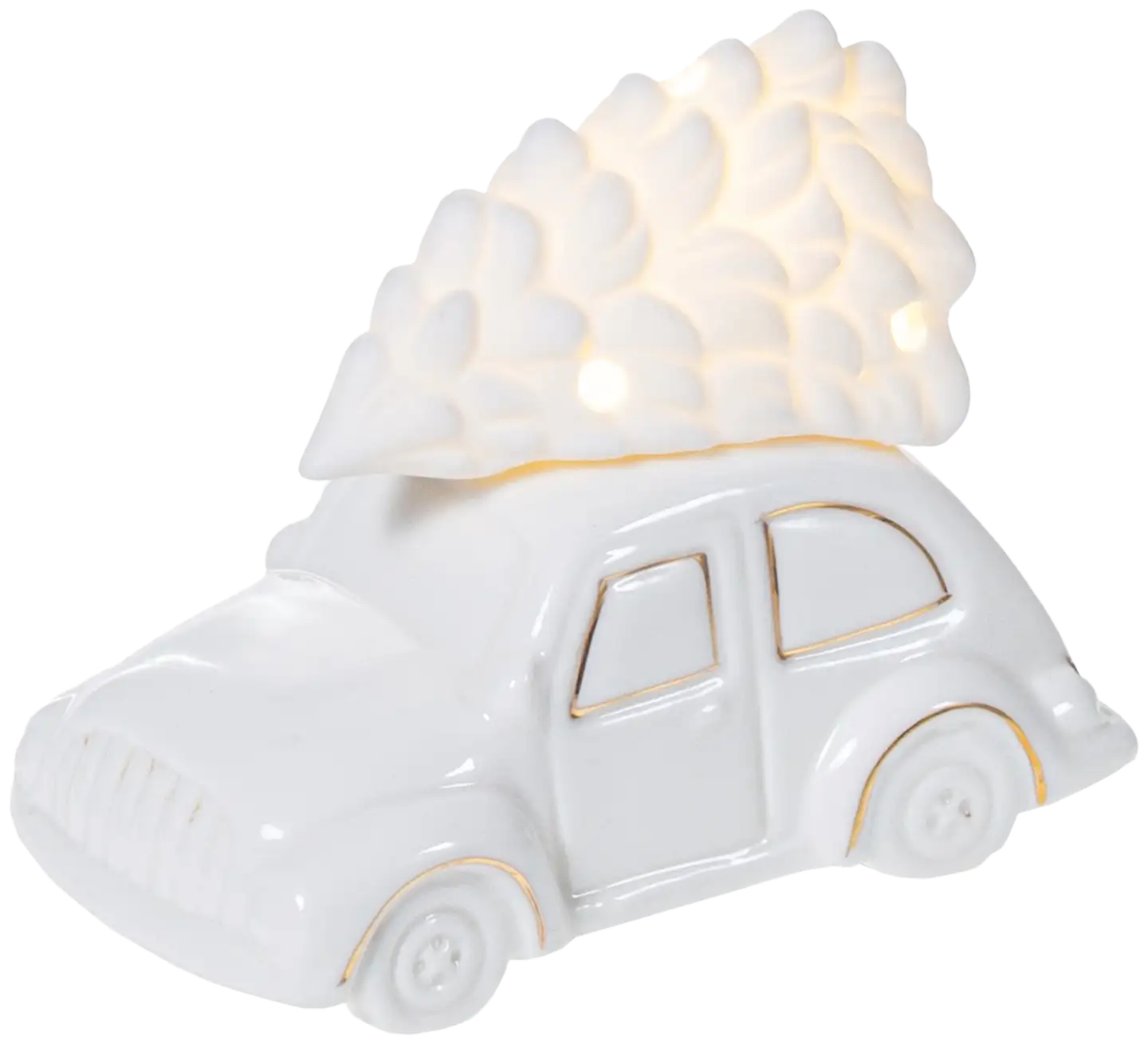 AmandaB jouluauto LED valkoinen