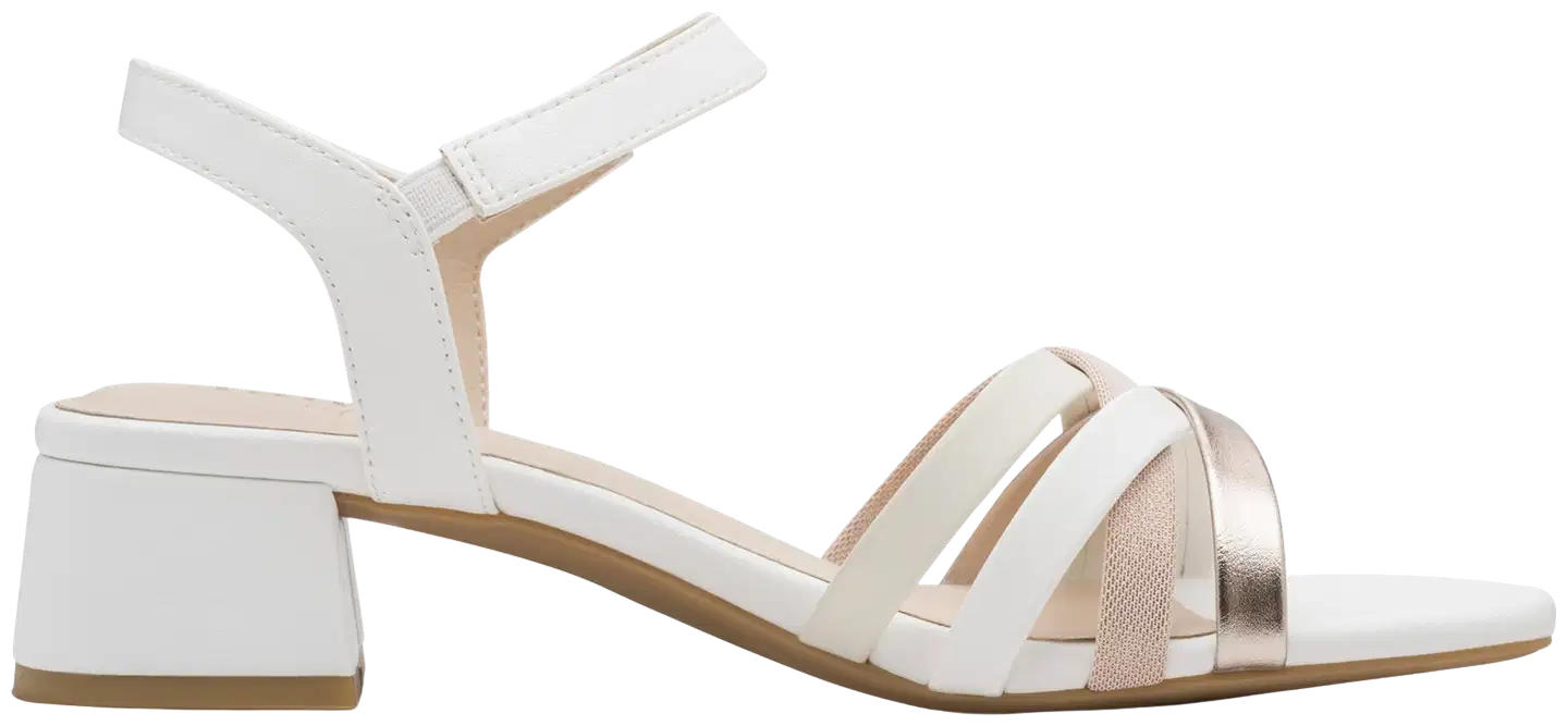 Jana shoes sandaali, leveä lesti - WHT/ROSE COMB - 3