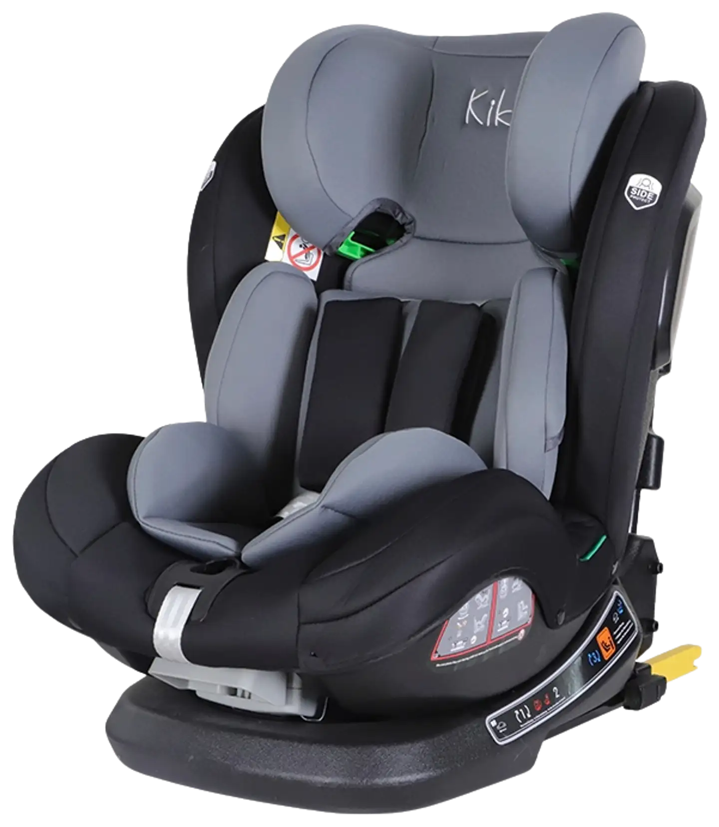 Kikid Turvaistuin Premium 40-150cm i-Size 360 ISOFIX R129, musta-harmaa - 3