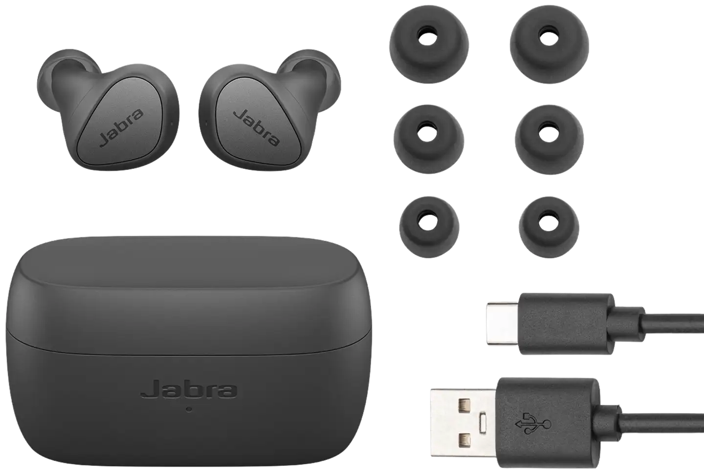 Jabra langattomat nappikuulokkeet Elite 3 tumman harmaa - 2