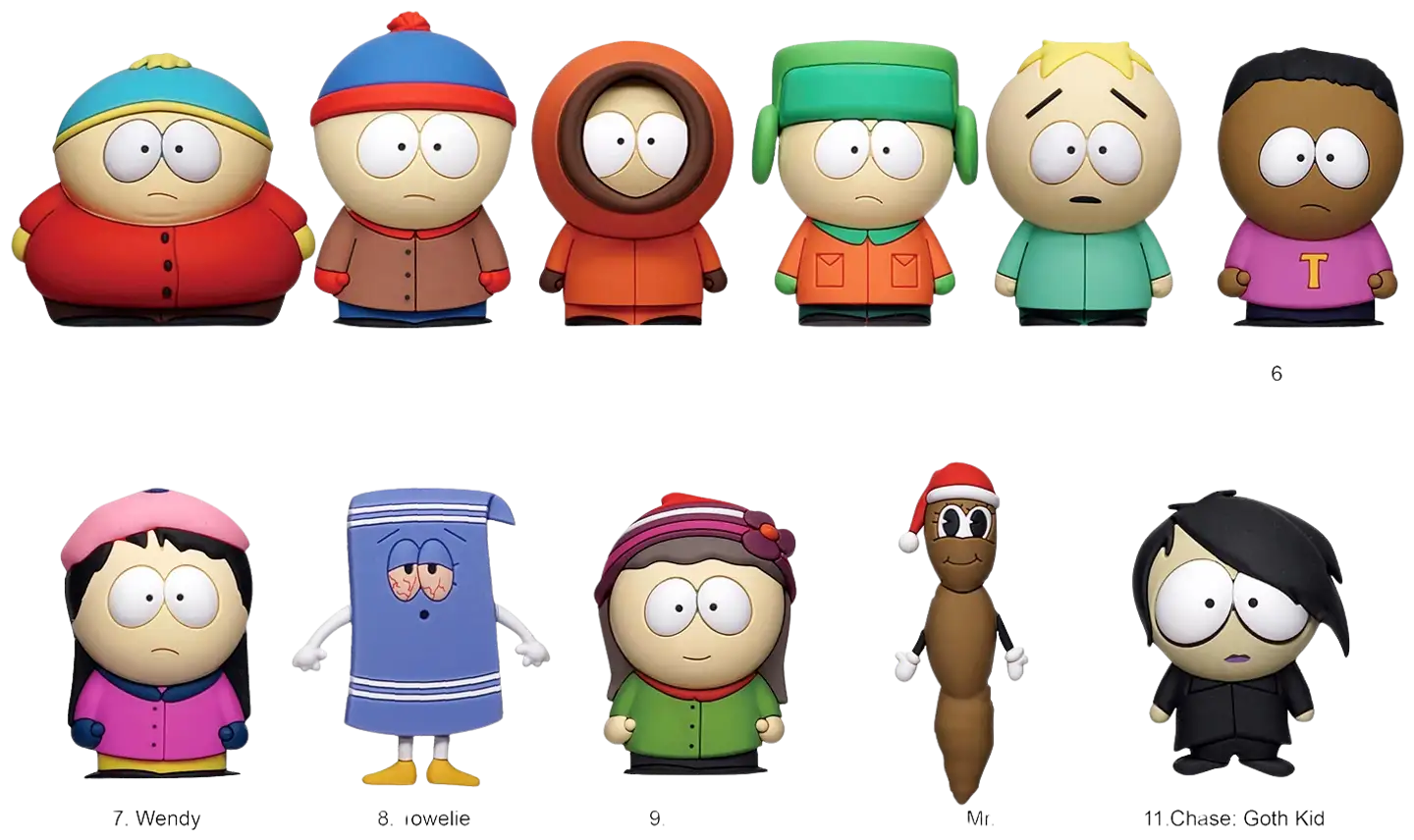 Monogram keräilyhahmo South Park 3D Foam Bag Clip Series 1 - 2
