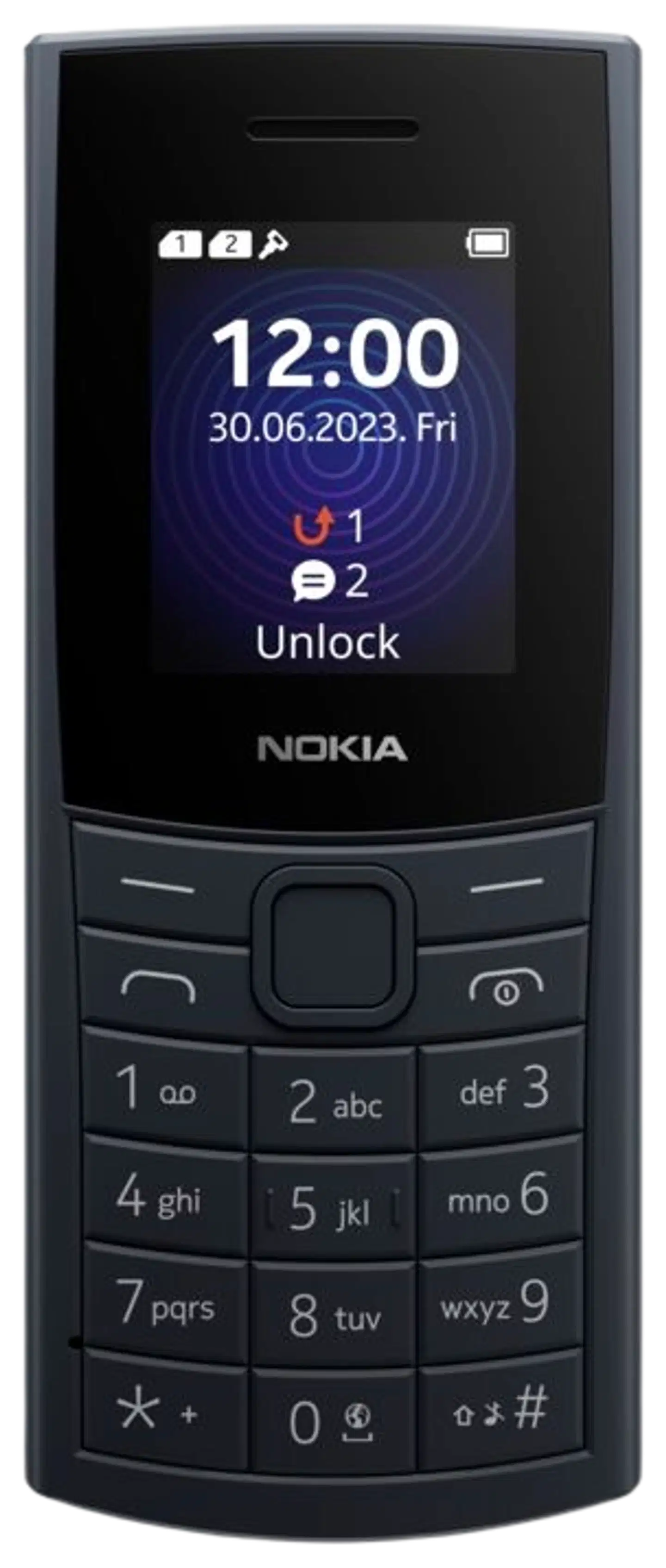 Nokia 110 4G 2nd Edition (2024) matkapuhelin tummansininen - 1
