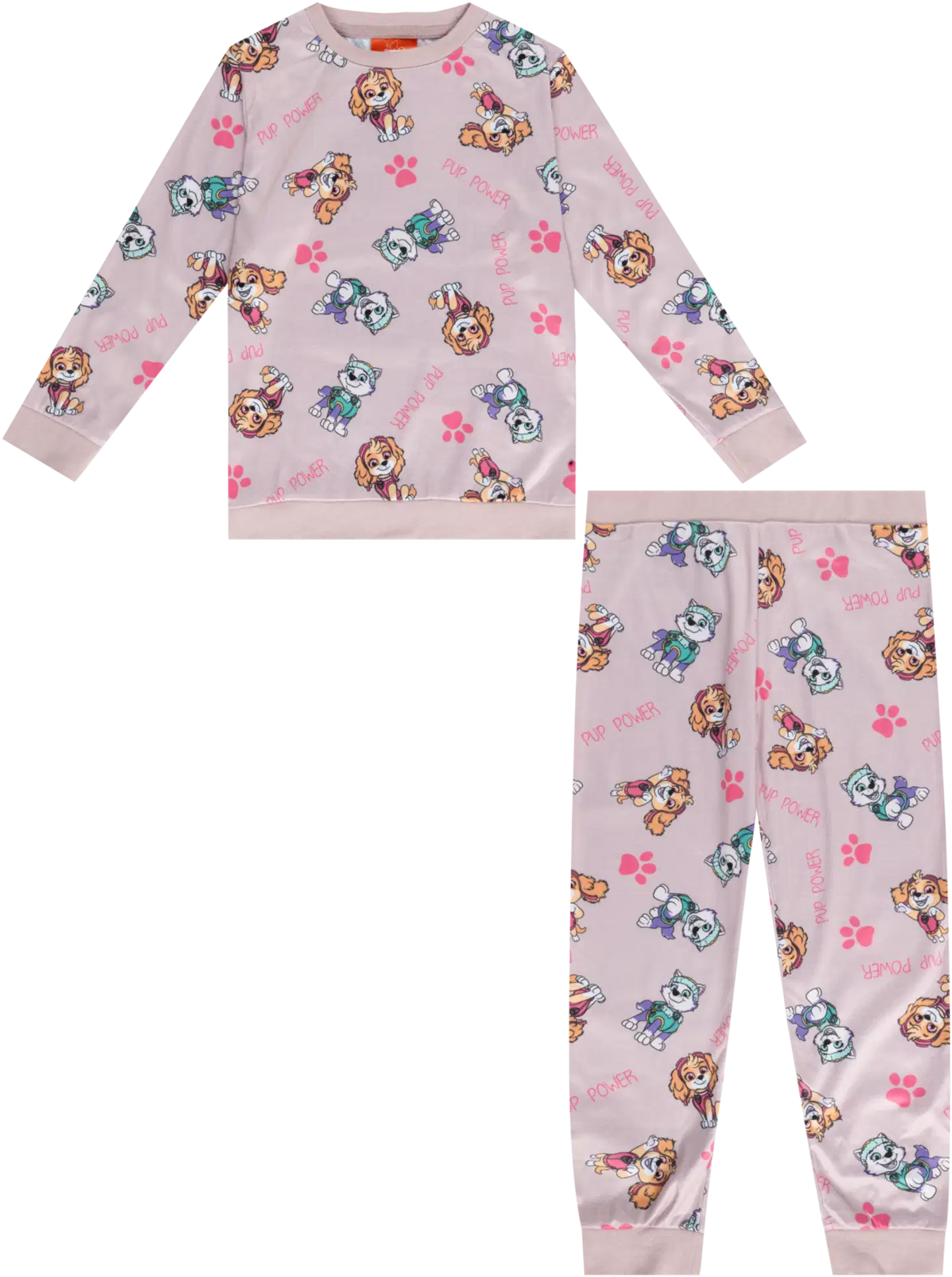 Paw Patrol lasten fleecesetti Ryhmä Hau PTQ70021 - Pink - 1
