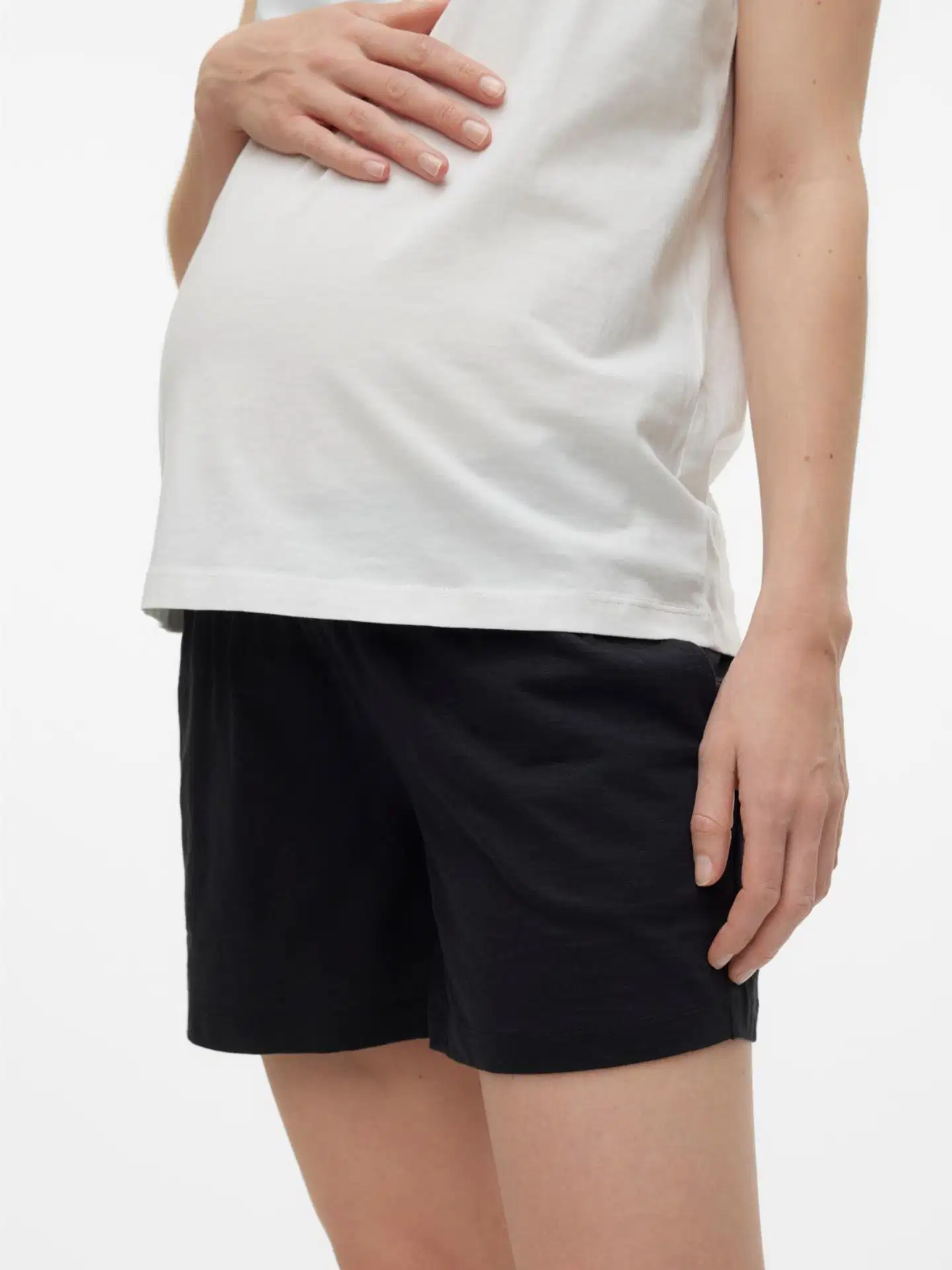 Mamalicious naisten äitiysshortsit MLIVY 20020344 - BLACK - 3