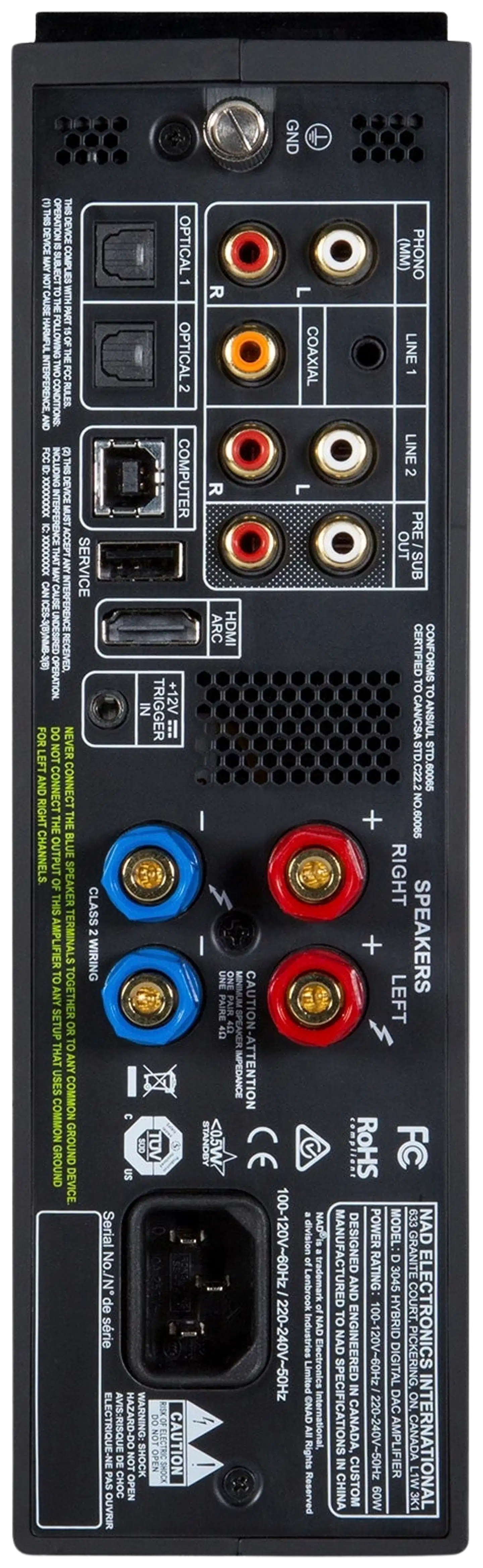 NAD stereovahvistin D3045 Hybrid Digital DAC - 3