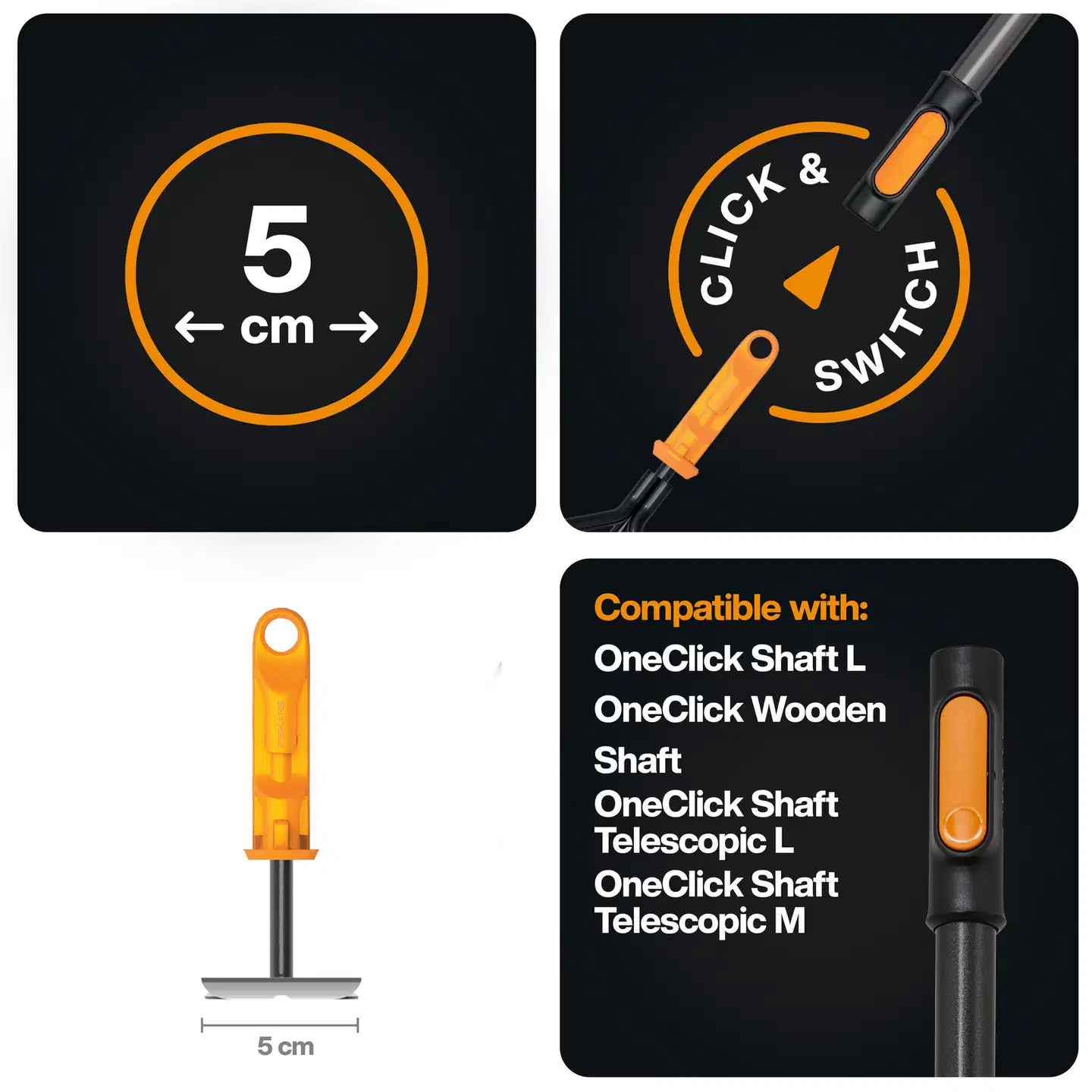 Fiskars OneClick Kuokka - 2