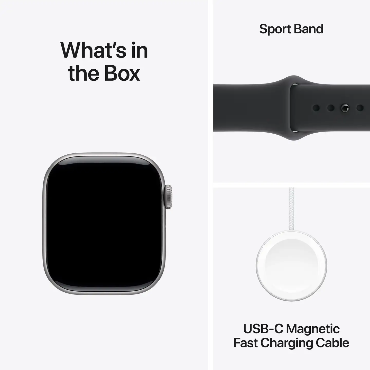 Apple Watch Series 11 GPS + Cellular 46mm tähtiharmaa alumiinikotelo, musta sport ranneke - M/L - MFCA4QN/A - 7
