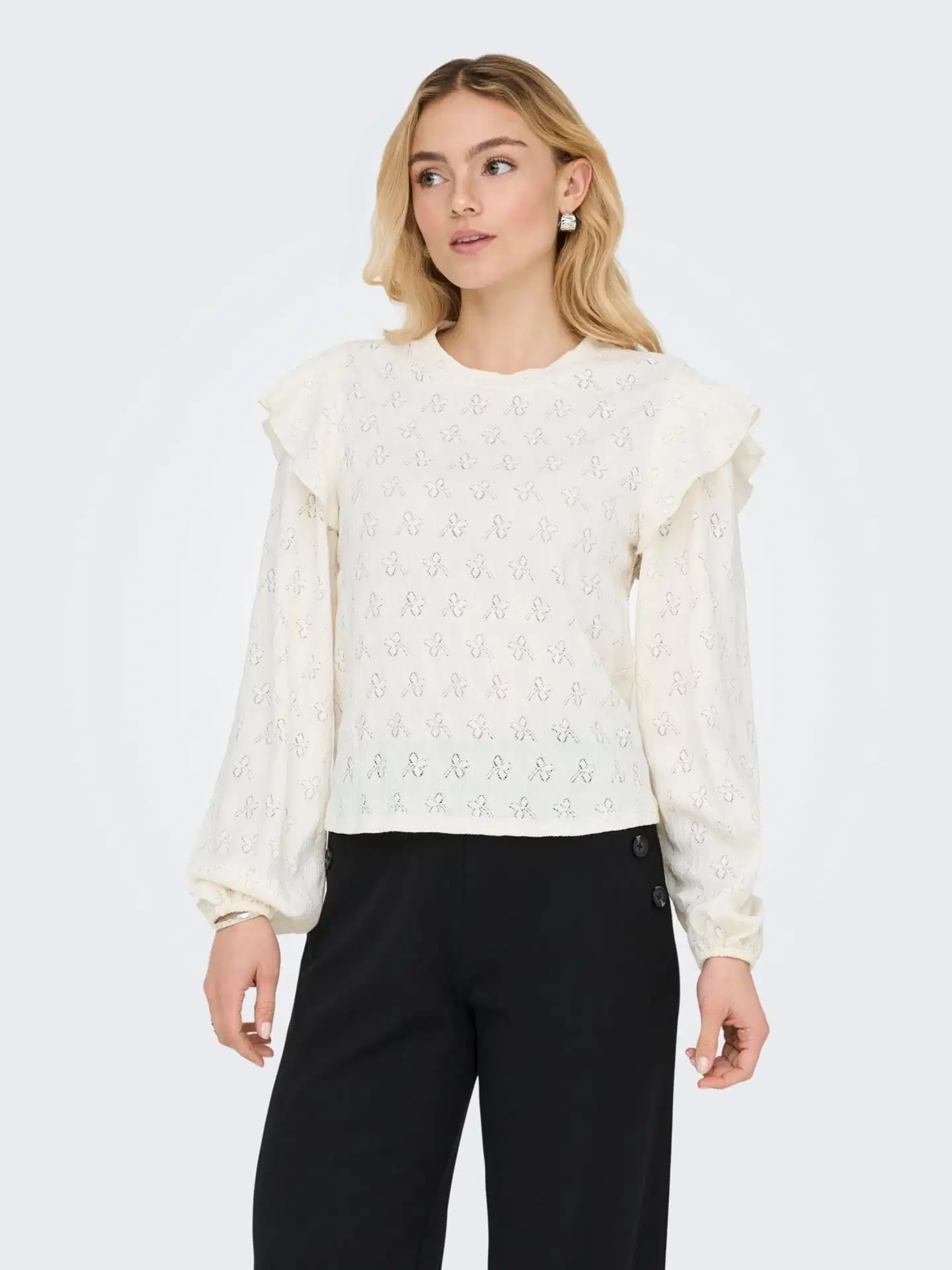 JDY naisten paita Jdylollie - Cloud dancer - 3