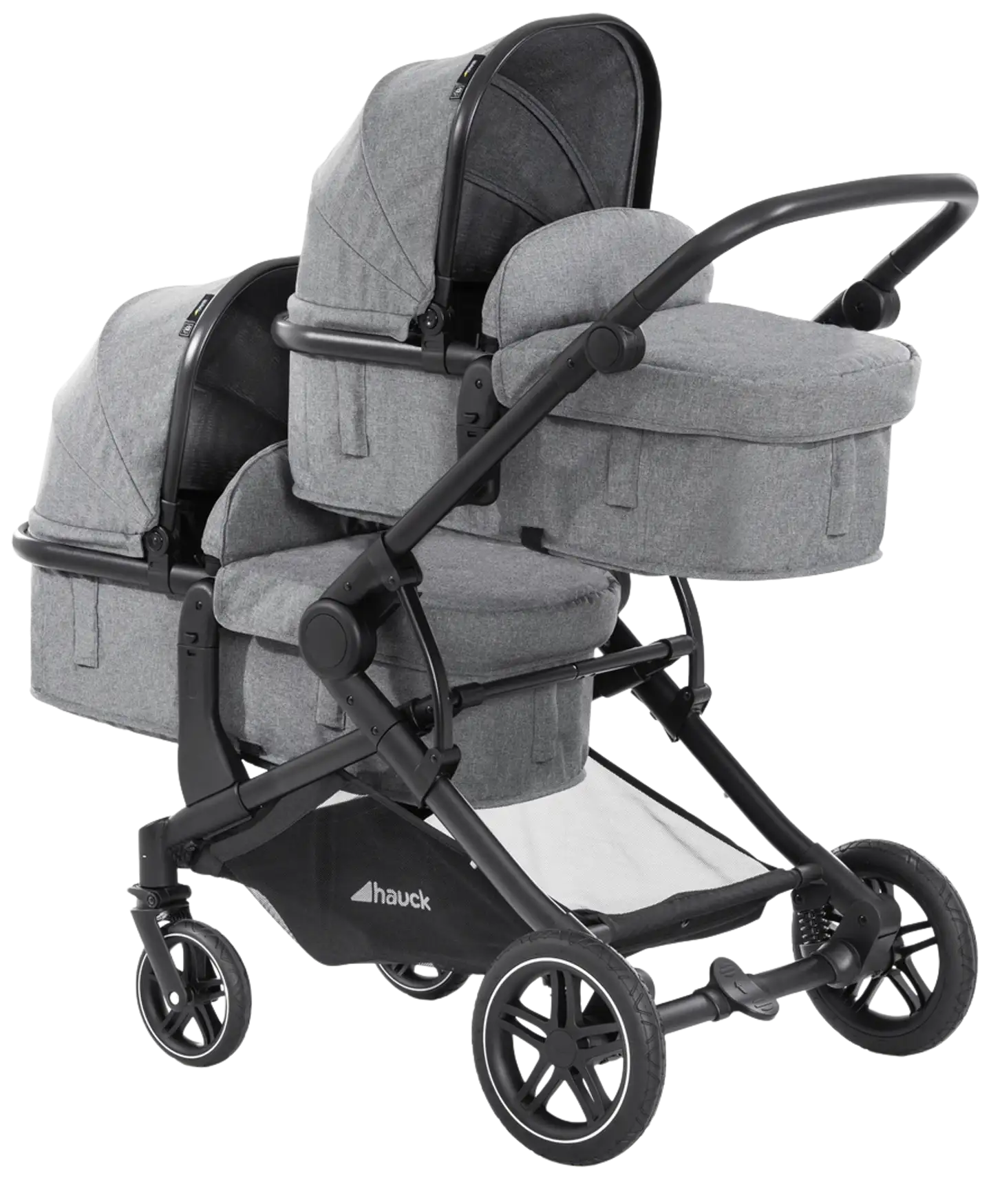 Hauck tuplarattaat Atlantic Twin harmaa - 1