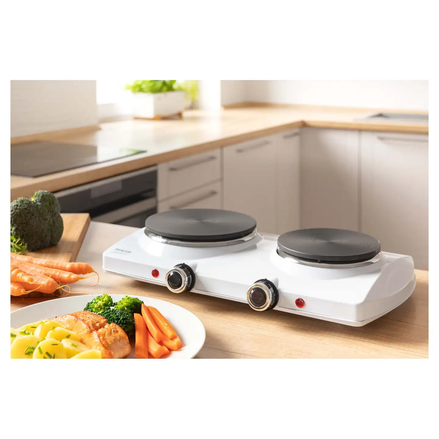 Sencor kaksoiskeittolevy SCP 2253WH-EUE4 valkoinen - 7