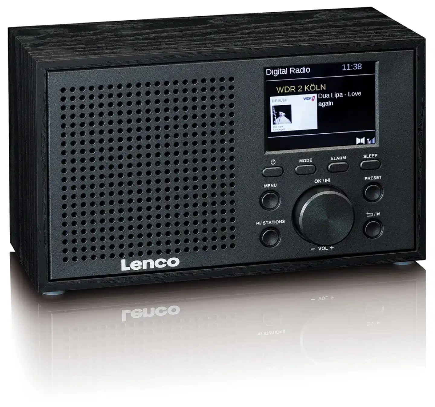 Lenco dab+‑radio DAR-017BK, musta - 1