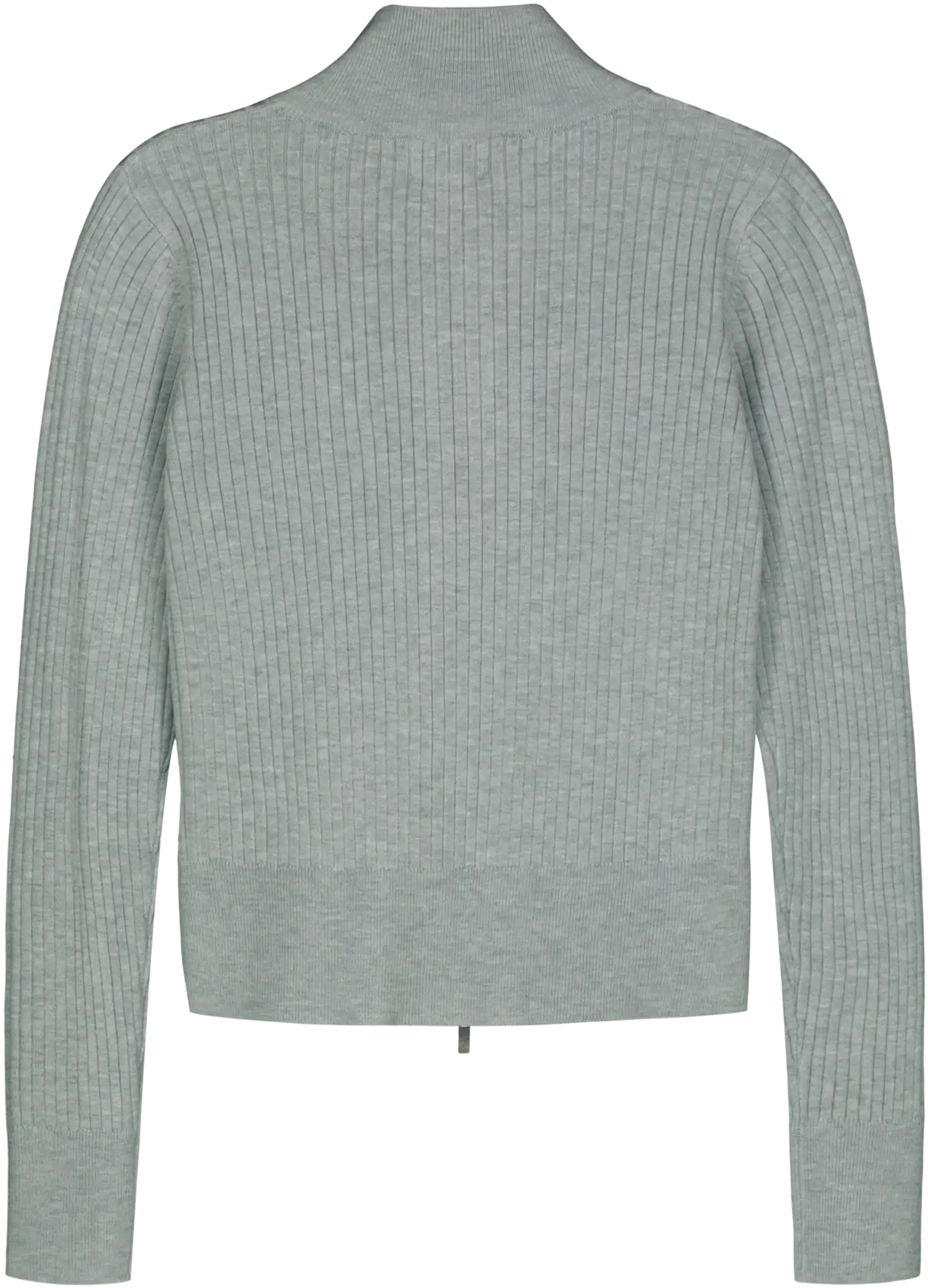 WKLY. naisten vetoketjullinen neuletakki 213W280255 - Lt. Grey melange - 2