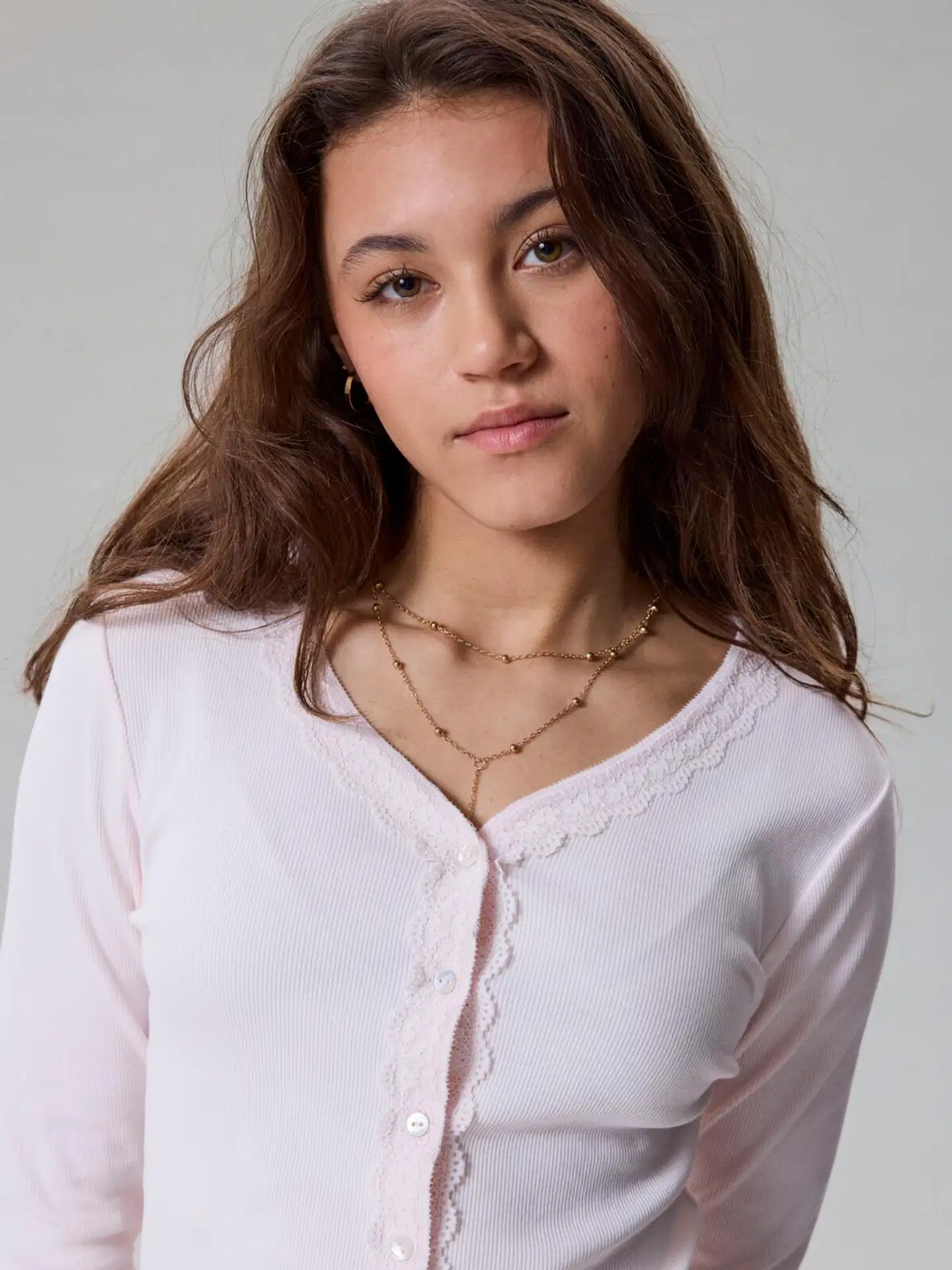 LMTD lasten neuletakki - Pink Marshmallow - 3