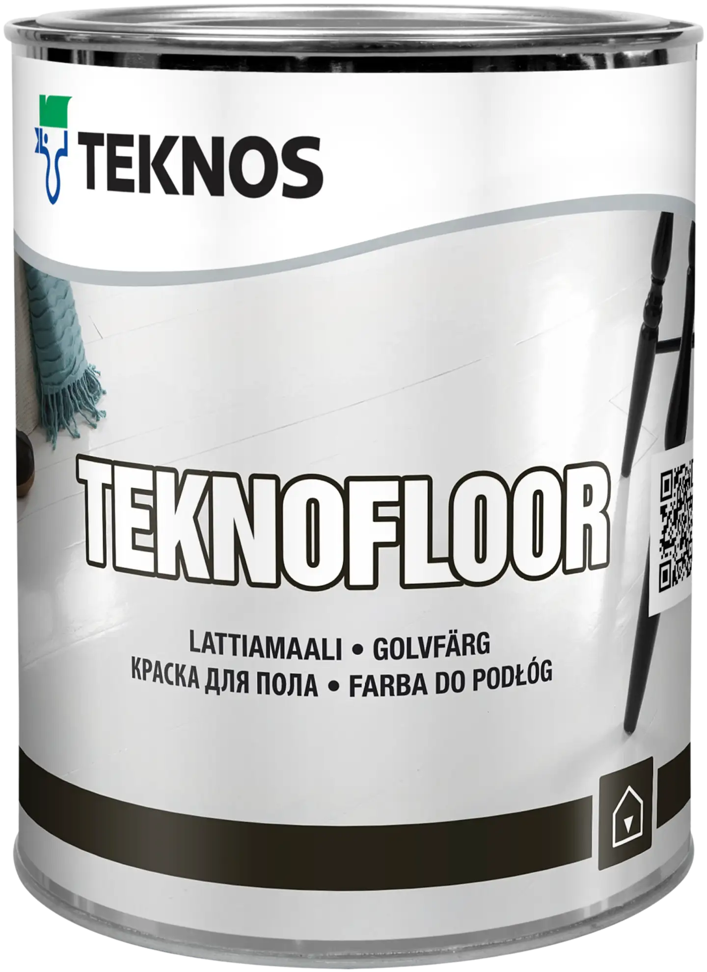 Teknos Teknofloor lattiamaali 0,9 l harmaa