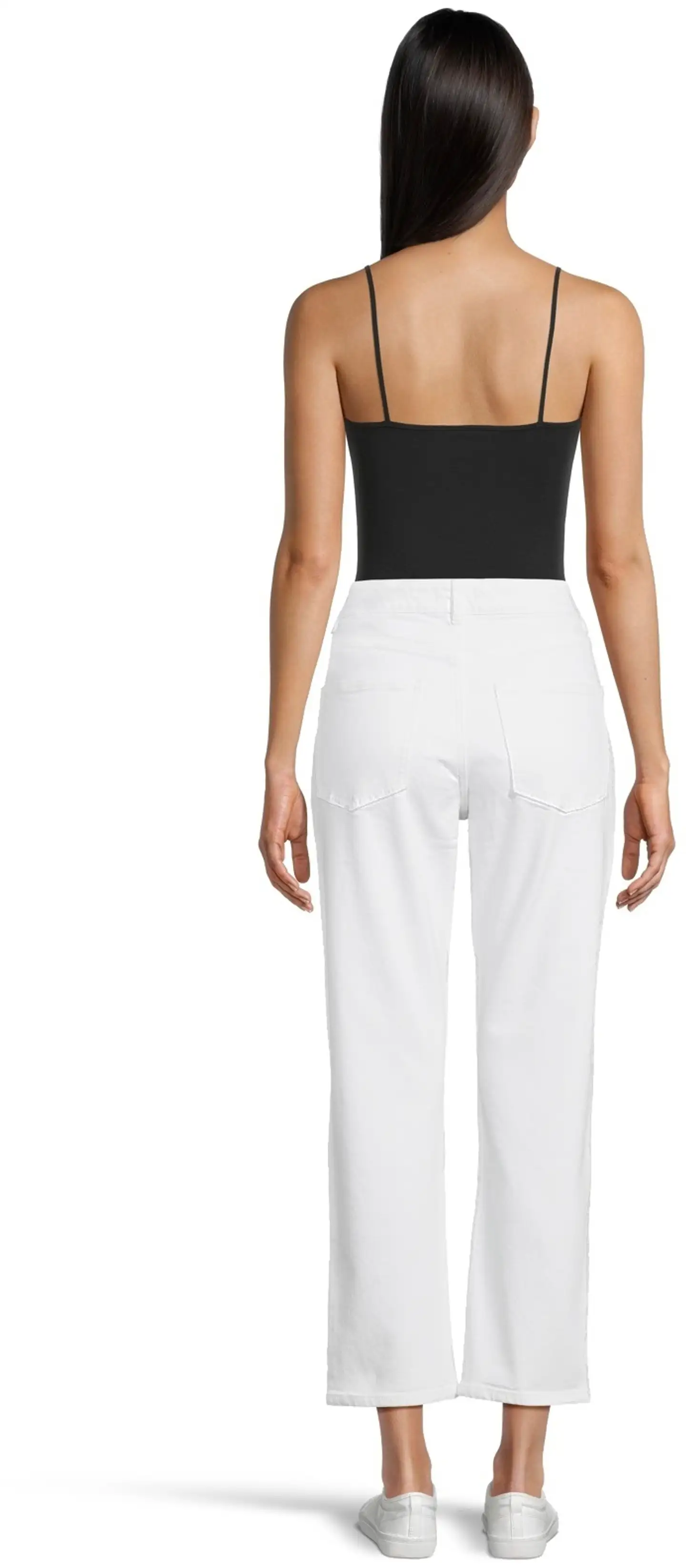 House naisten farkut Slim Mom - WHITE - 3