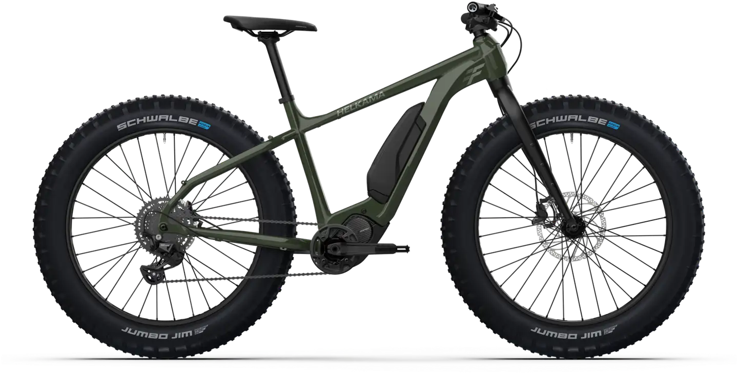 Helkama F 20" Sähköfatpyörä 10-vaihdetta runko 20" metsänvihreä