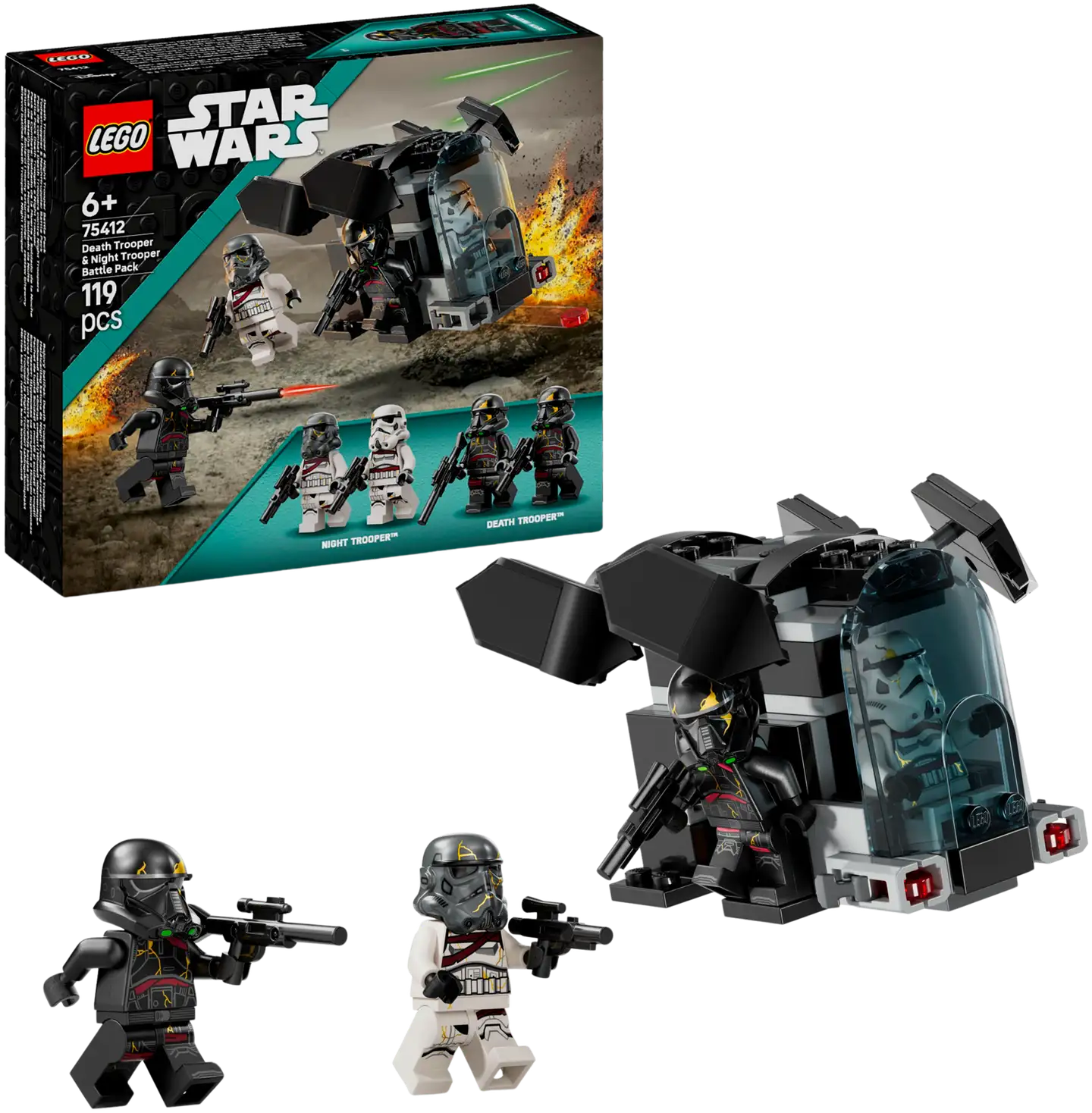 LEGO® Star Wars TM 75412 Kuolonsotilaan ja yön iskusotilaan taistelupakkaus - 1