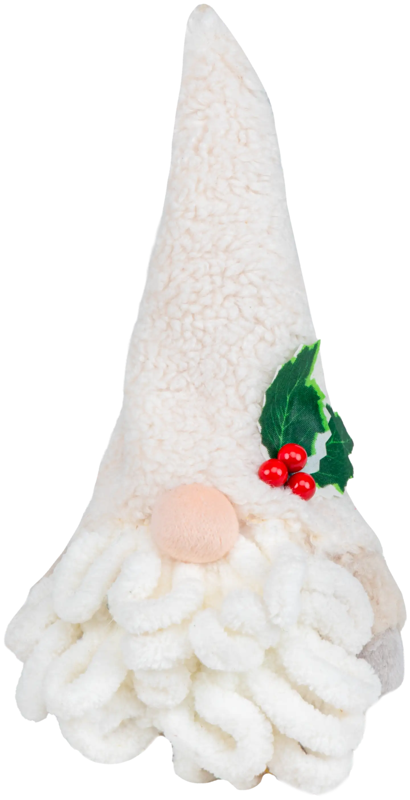 Pöytäkoriste Tonttu valkoparta 22 cm