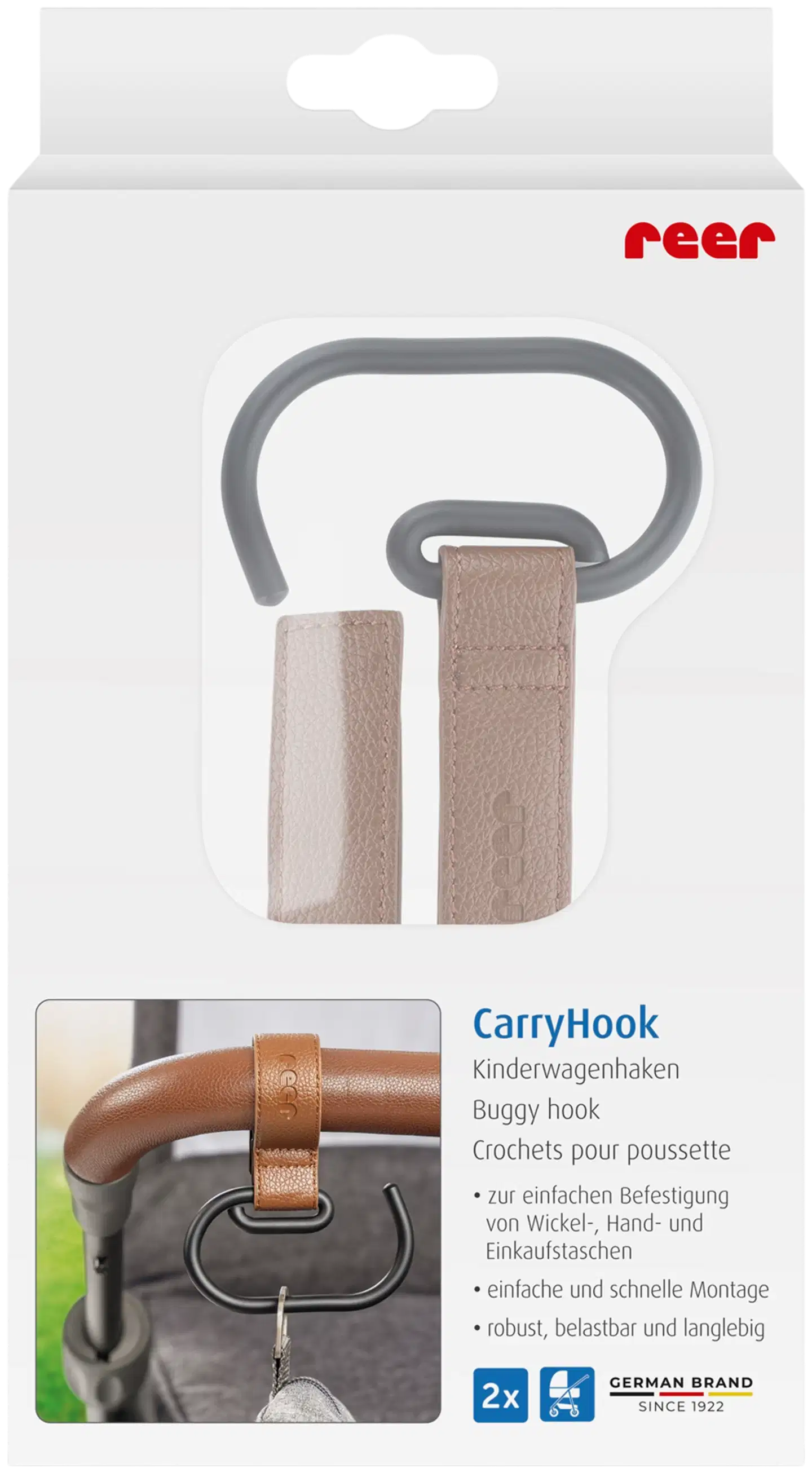 Reer CarryHook laukkukoukut 2 kpl - 3