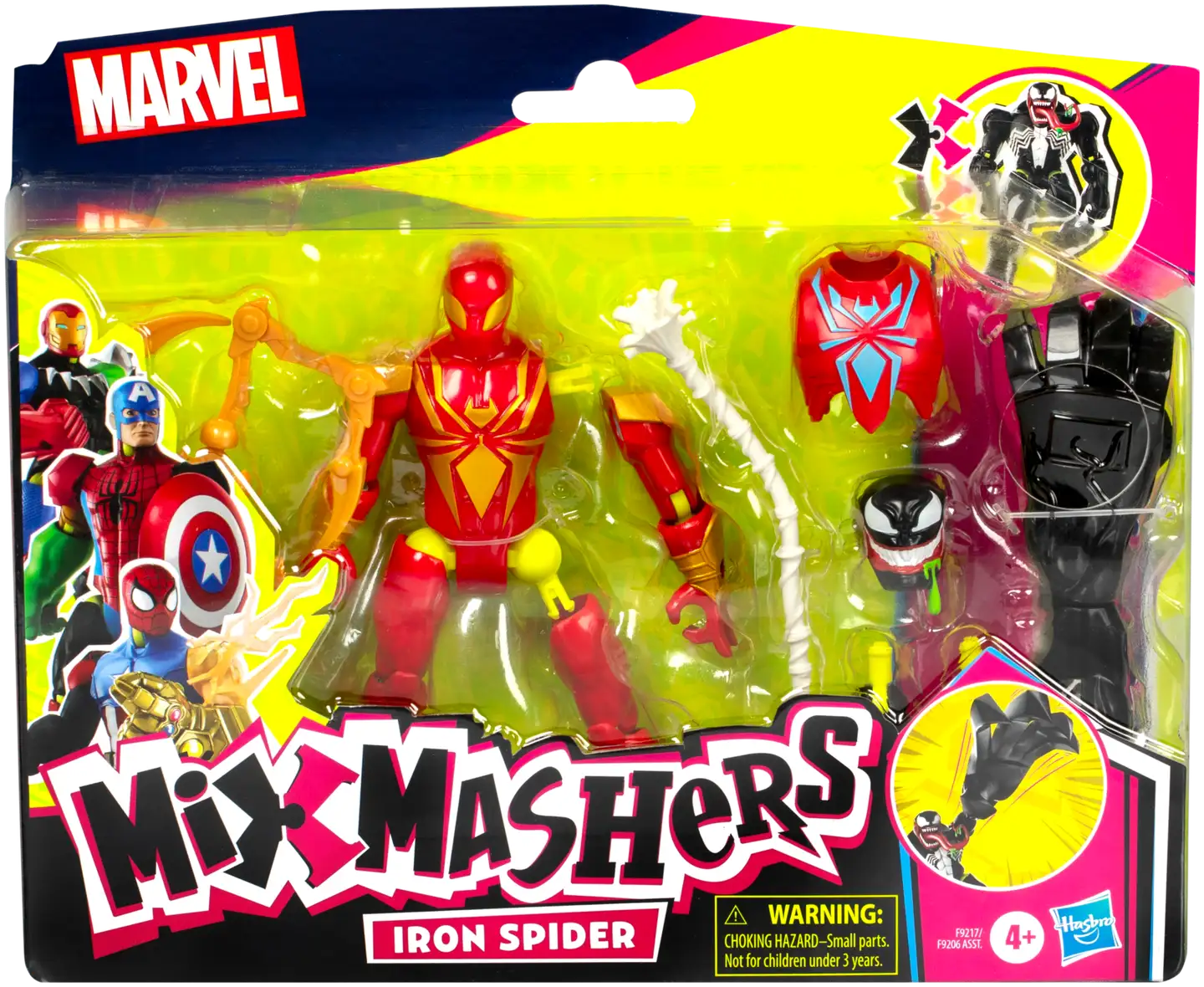 Spider-Man Hahmo Mixmashers deluxe 12.7 cm, erilaisia - 10