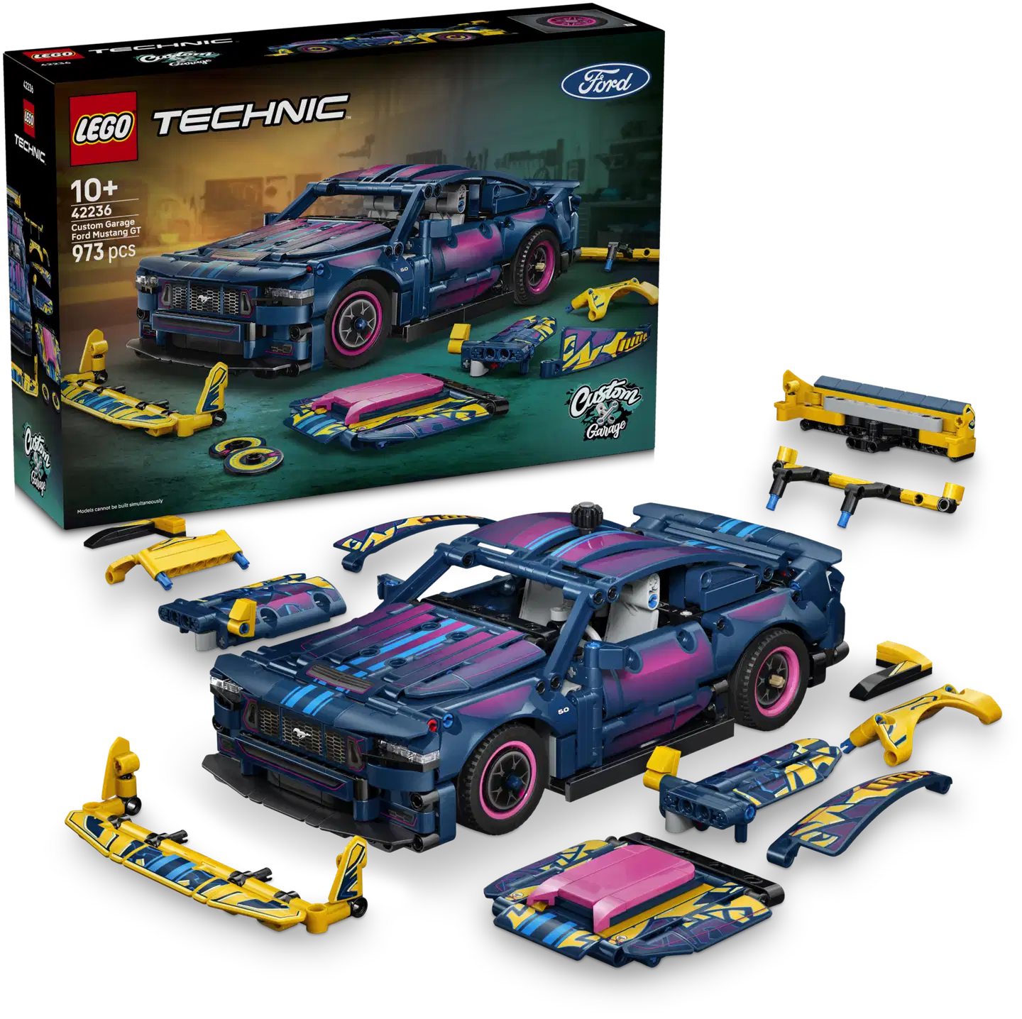 LEGO® Technic 42236 Tuunaustallin Ford Mustang GT ‑auto - 1