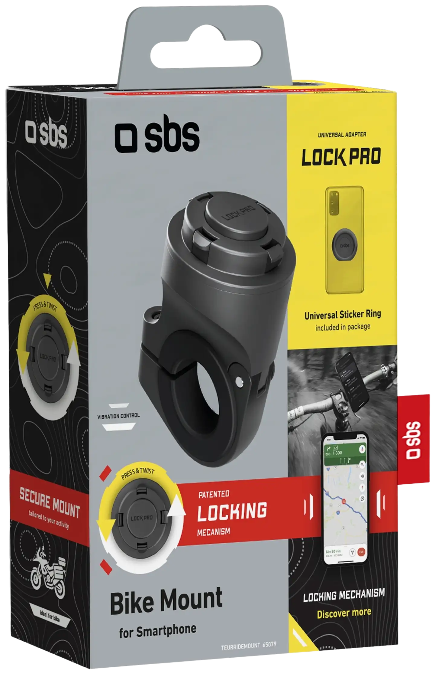 SBS Lock Pro puhelinkiinnike potkulautaan/pyörään - 2