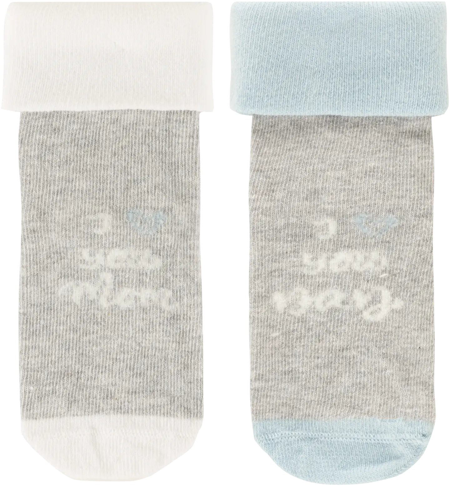 House vauvojen sukat Mum&Dad 2-pack - Grey blue - 1