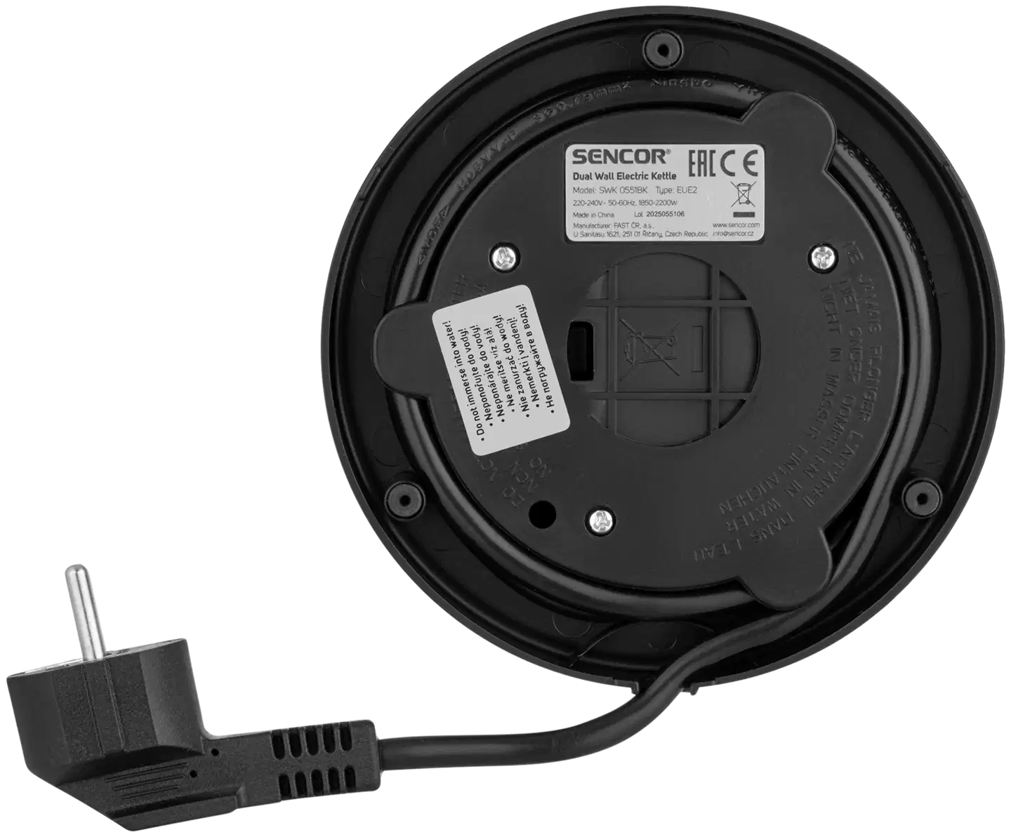 SENCOR Vedenkeitin SWK 0551BK Musta - 5