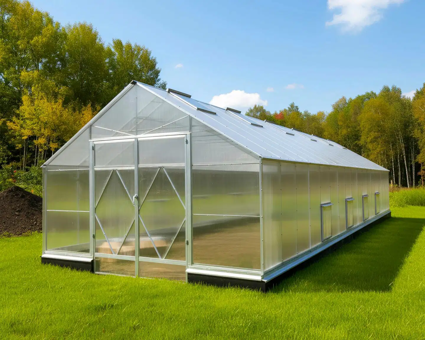 Ecoslider kasvihuone DD 4.0 X 12.58 - 1