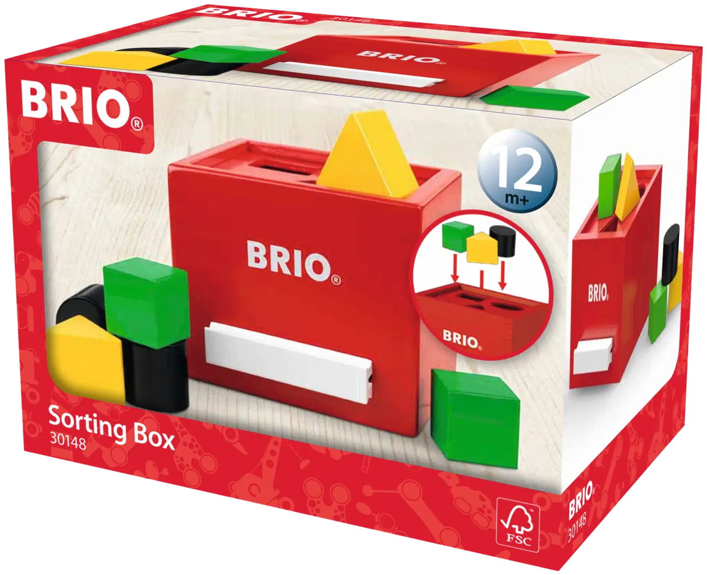 BRIO palikkalaatikko, punainen - 2