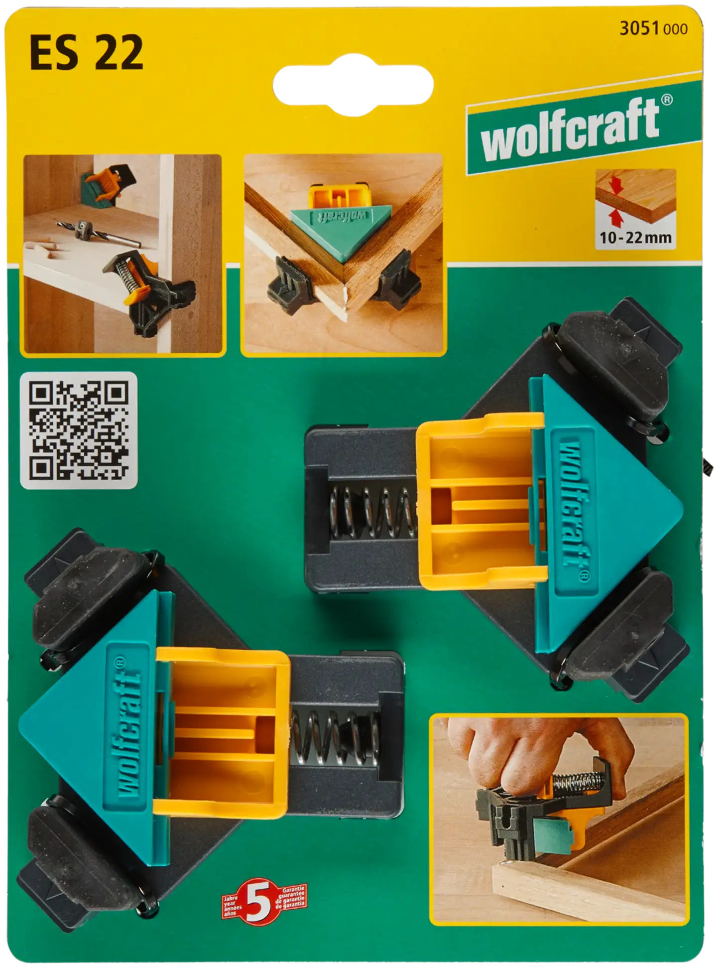 Wolfcraft Kulmapuristimet ES 22 - 3