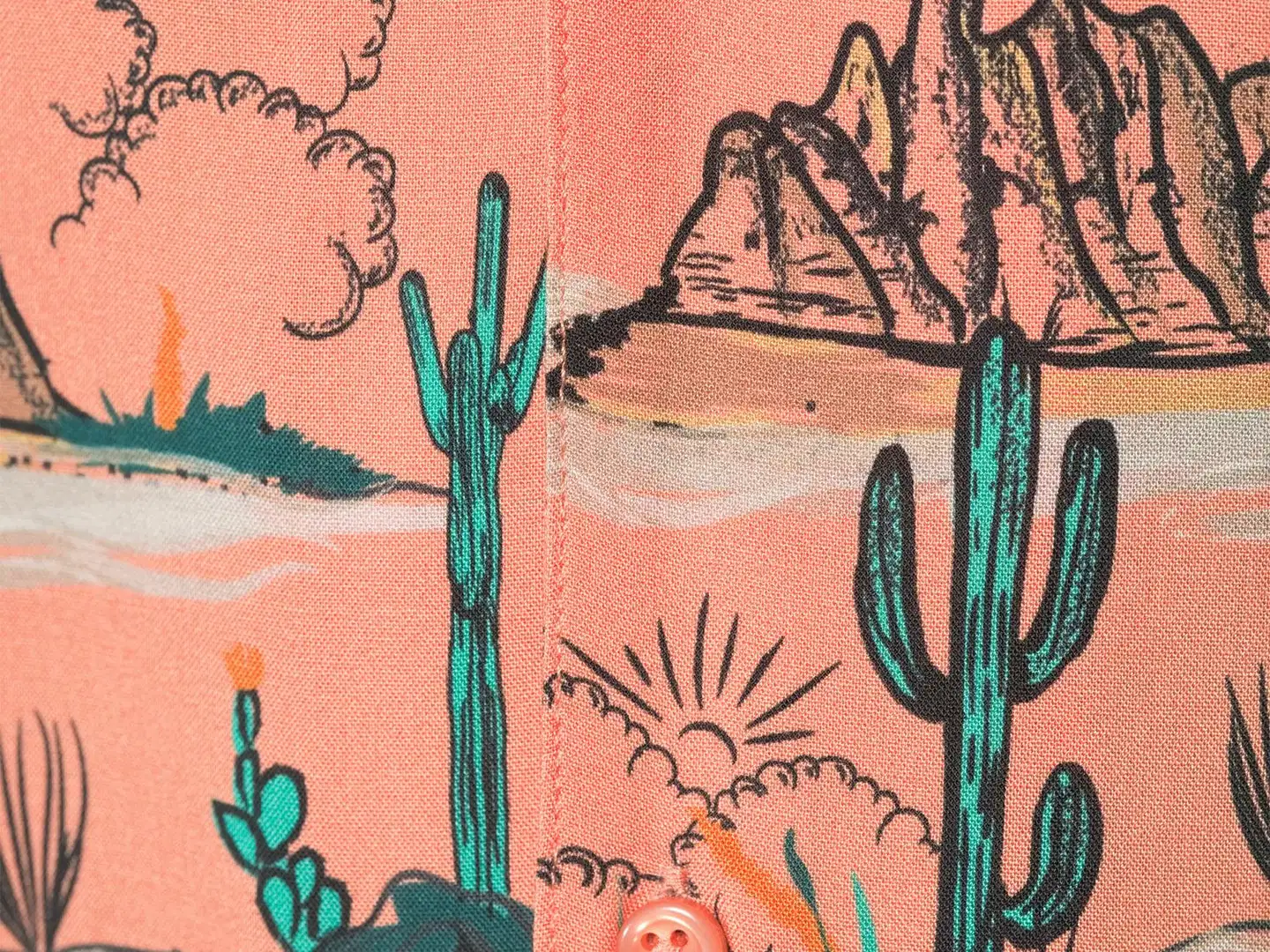 WKLY. miesten Hawaii-paita Desert Cowboy 194W152611 - Dusty orange - 6