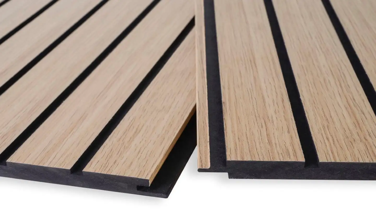 Maler Louvre uritettu rimasisustuspaneeli MDF 12x195x2500 ympäripontattu melamiini Natur tammi  1,46m2 - 1