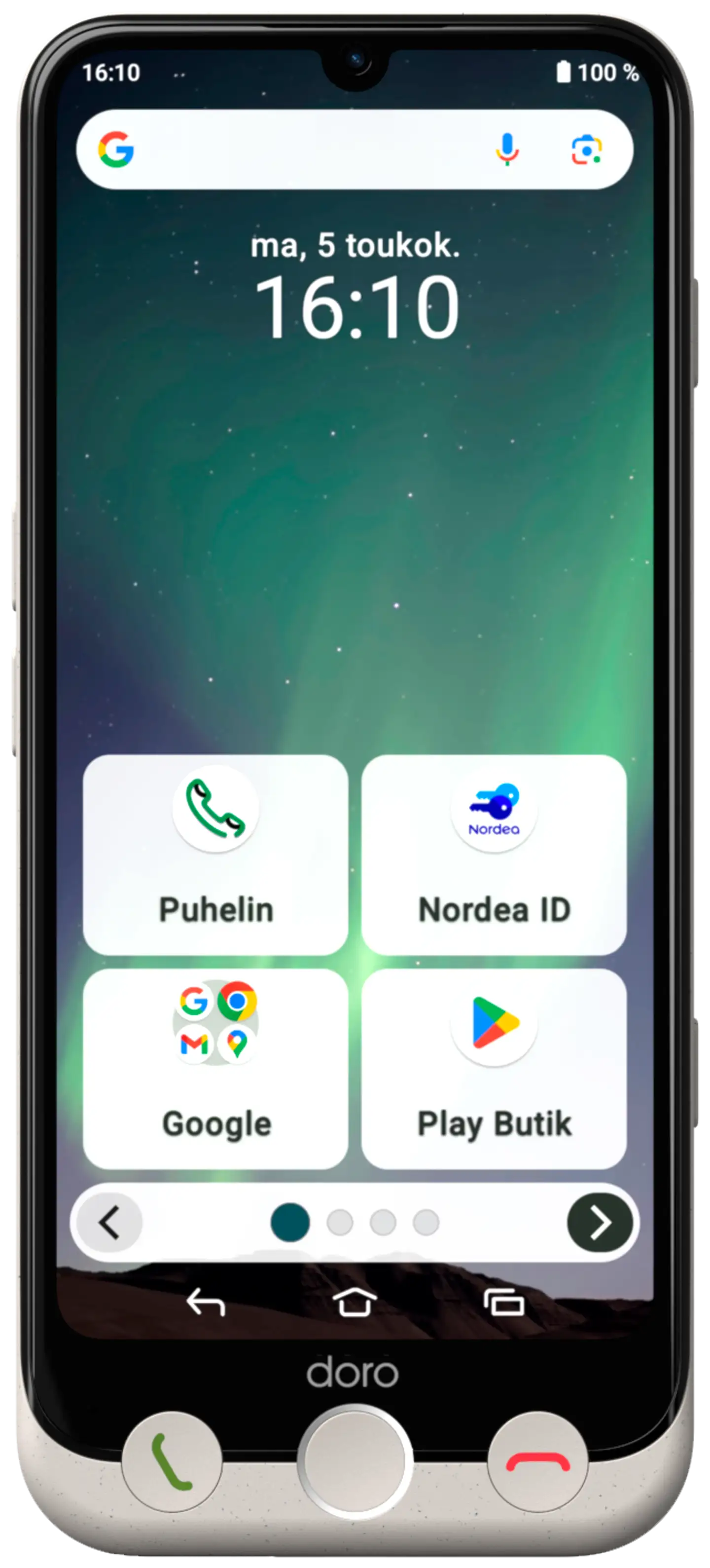 Doro Aurora A31 valkoinen älypuhelin - 5