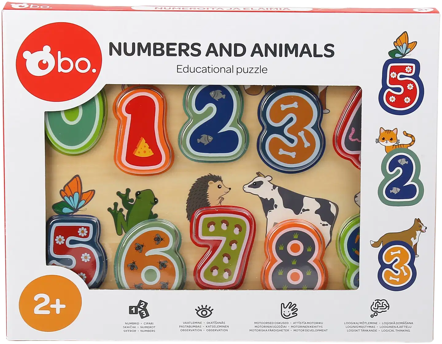 bo. opetuspalapeli Numerot ja eläimet - 3