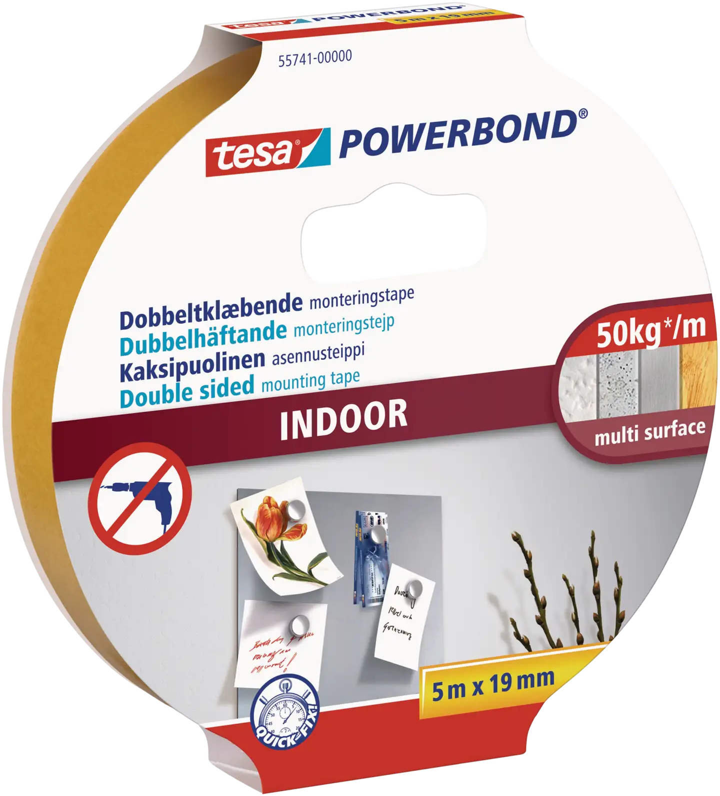 Tesa asennusteippi powerbond sisätiloihin