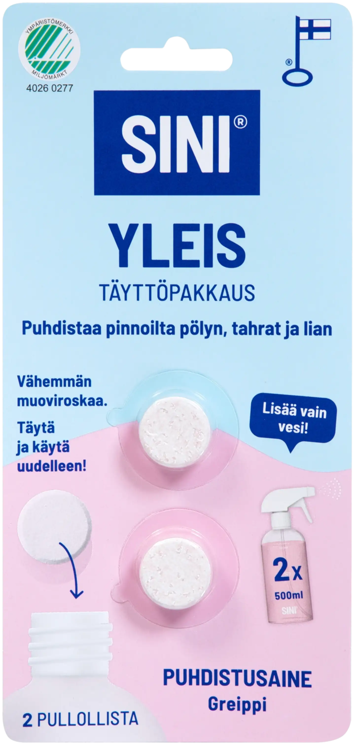 Sini Yleisp täyttöpakkaus 2 kpl - 1