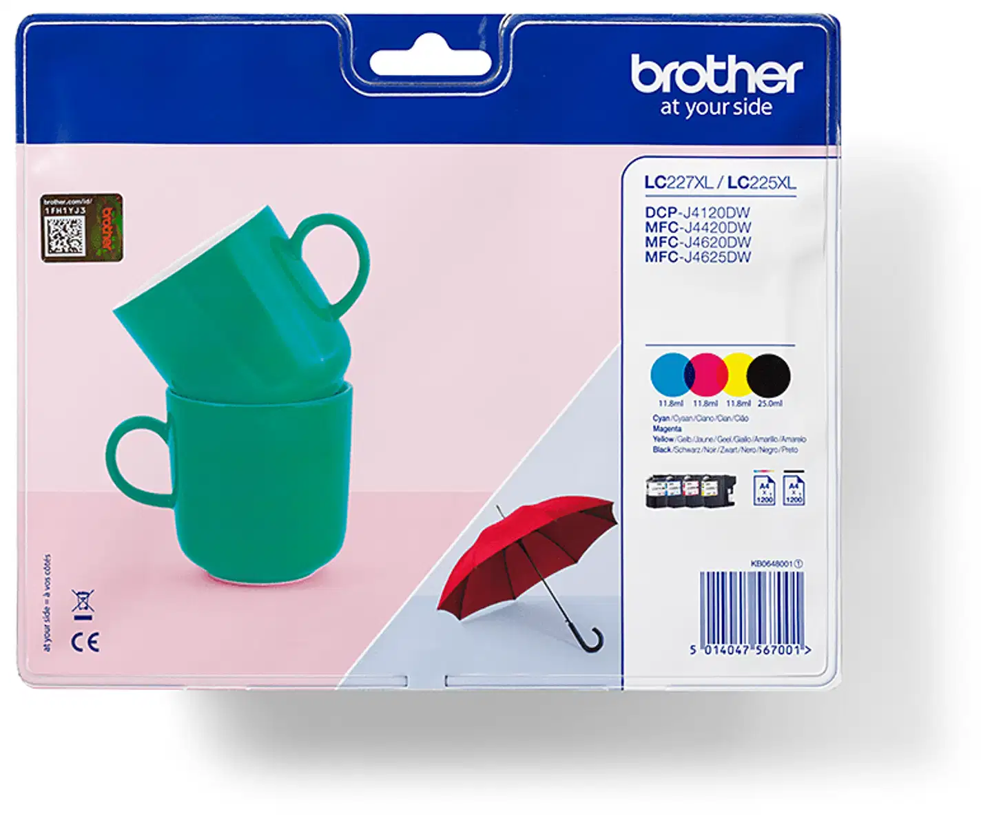 Brother mustepatruuna LC227XL BK/C/M/Y