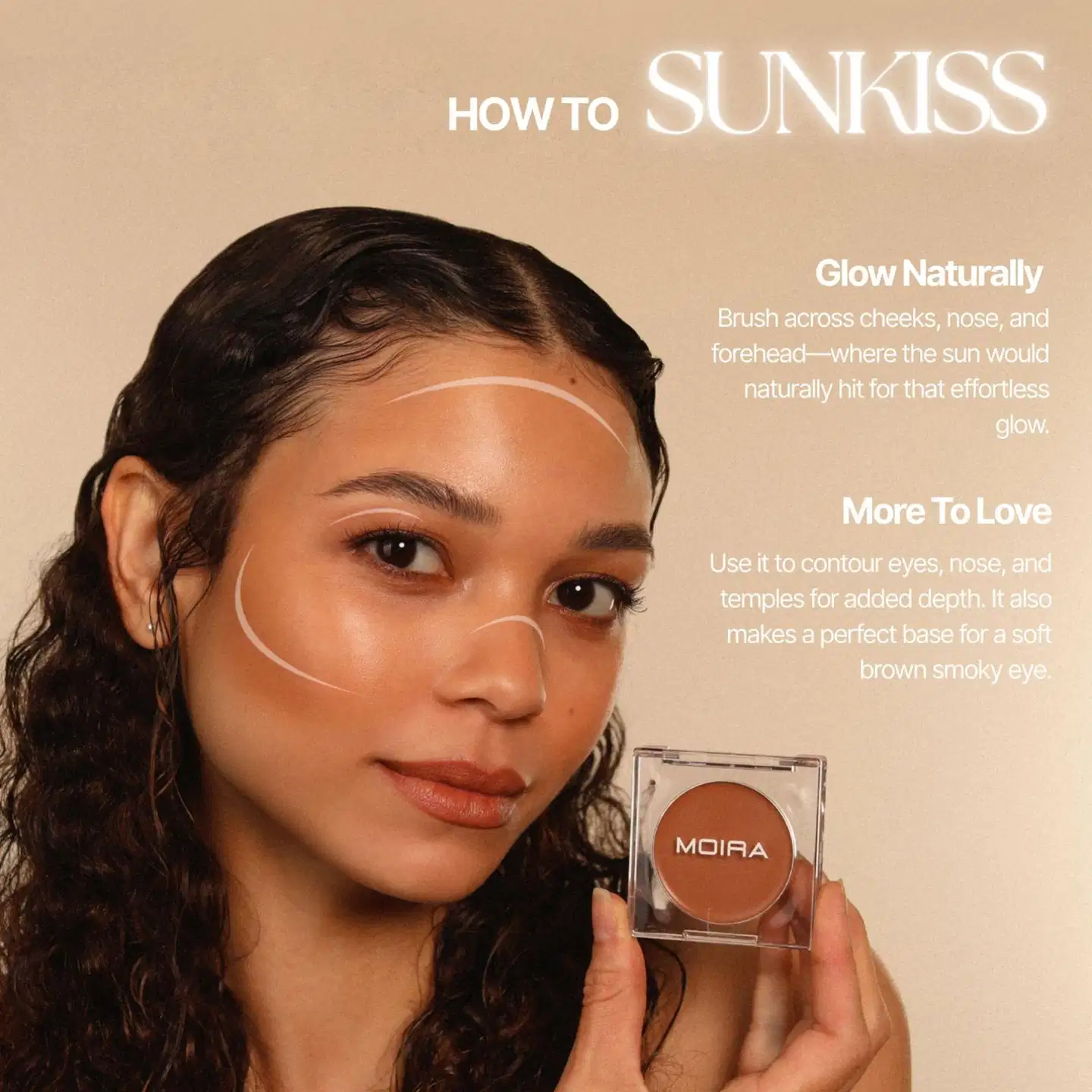 MOIRA Stay Golden Cream Bronzer & Contour 250N- voidemainen aurinkopuuteri 3,8 g - 200C - 4