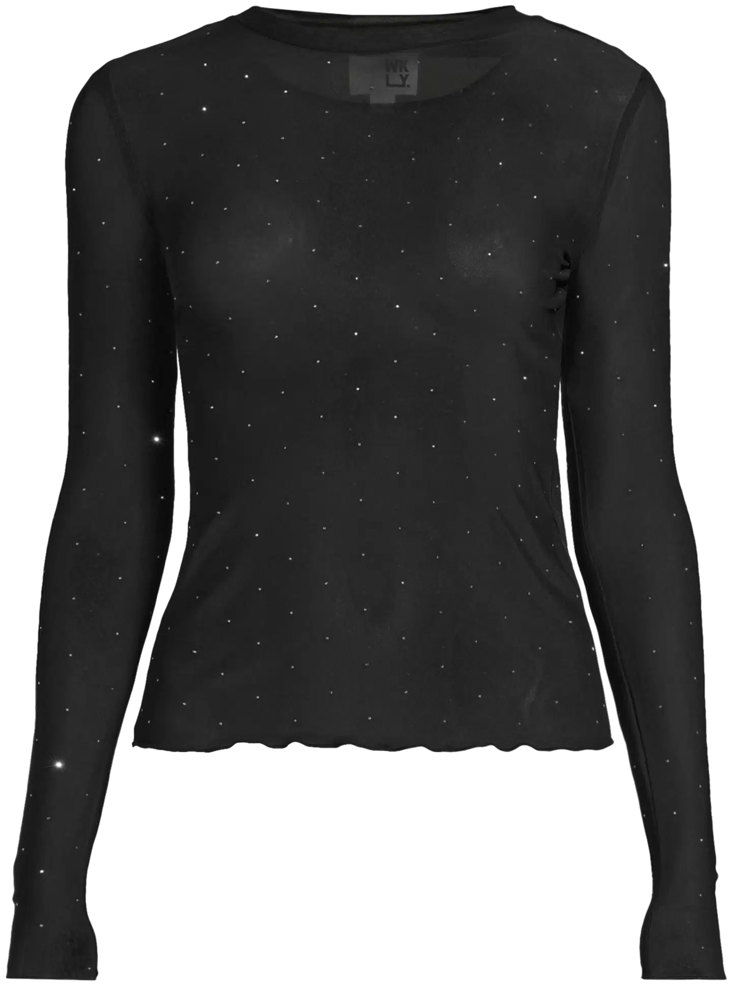 WKLY. naisten mesh-trikoopusero 213W362669 - black - 2